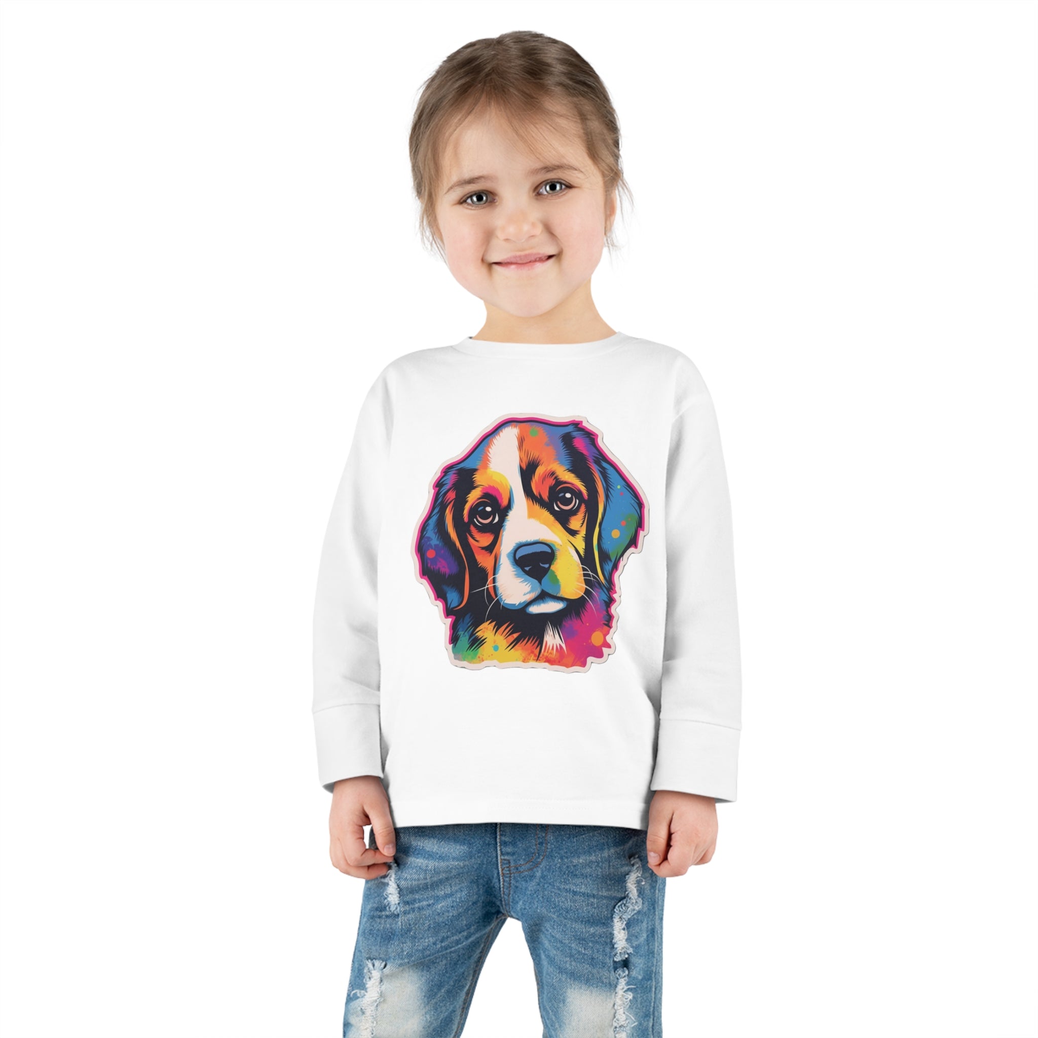 Toddler Long Sleeve Tee - Puppies 01