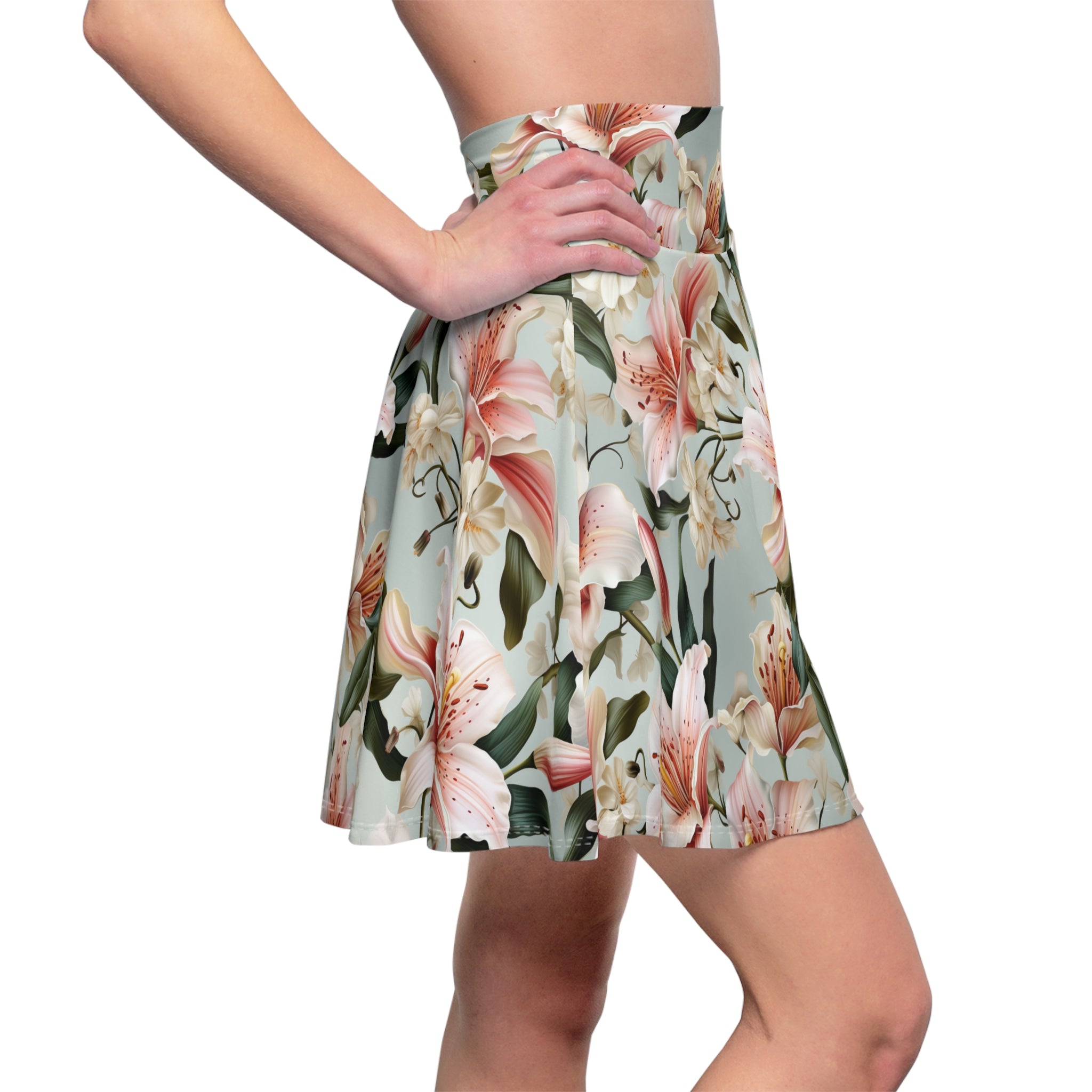 Women's Skater Skirt (AOP) - Seamless Watercolor Designs 10