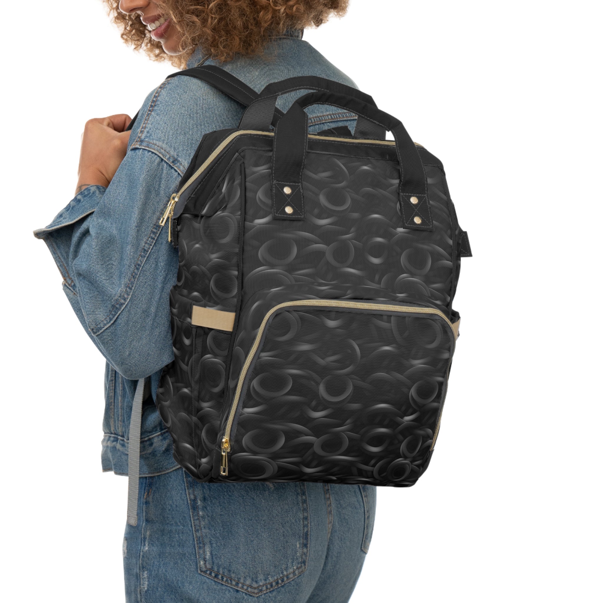 Multifunctional Diaper Backpack (AOP) - Abstract Designs 04