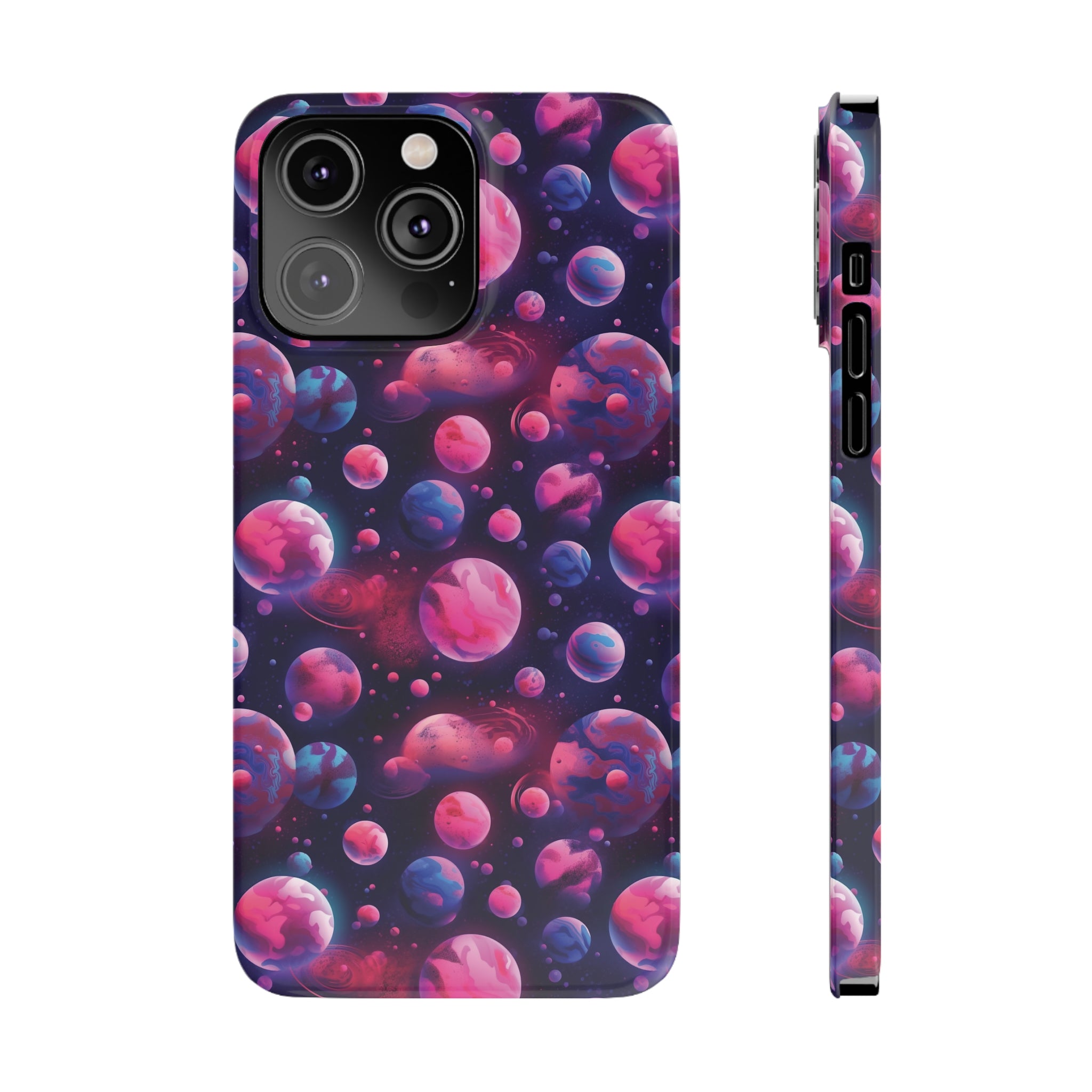 Slim Phone Cases (AOP) - Seamless Fantasy Galaxies 09