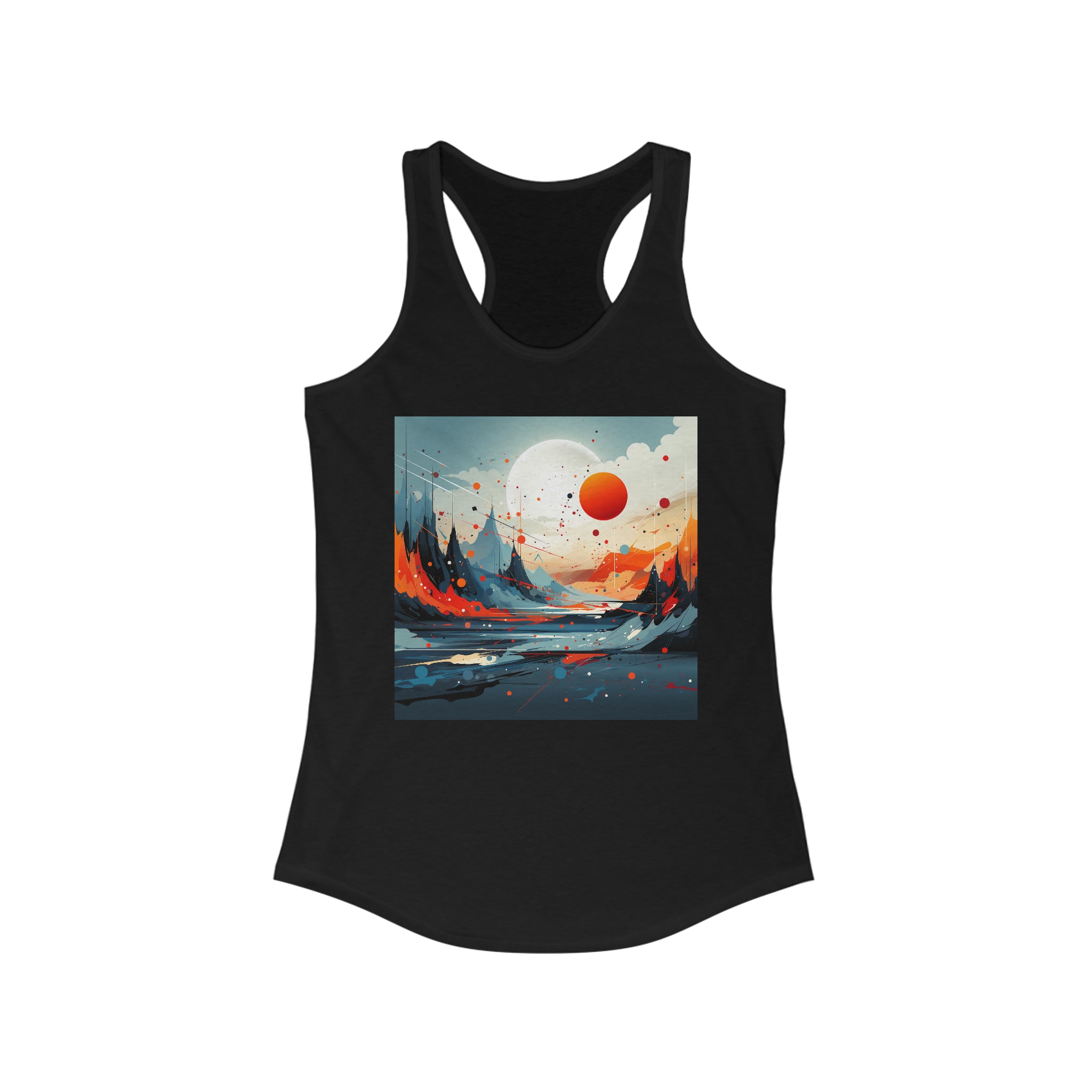 Women's Ideal Racerback Tank - Vector Art Design 17