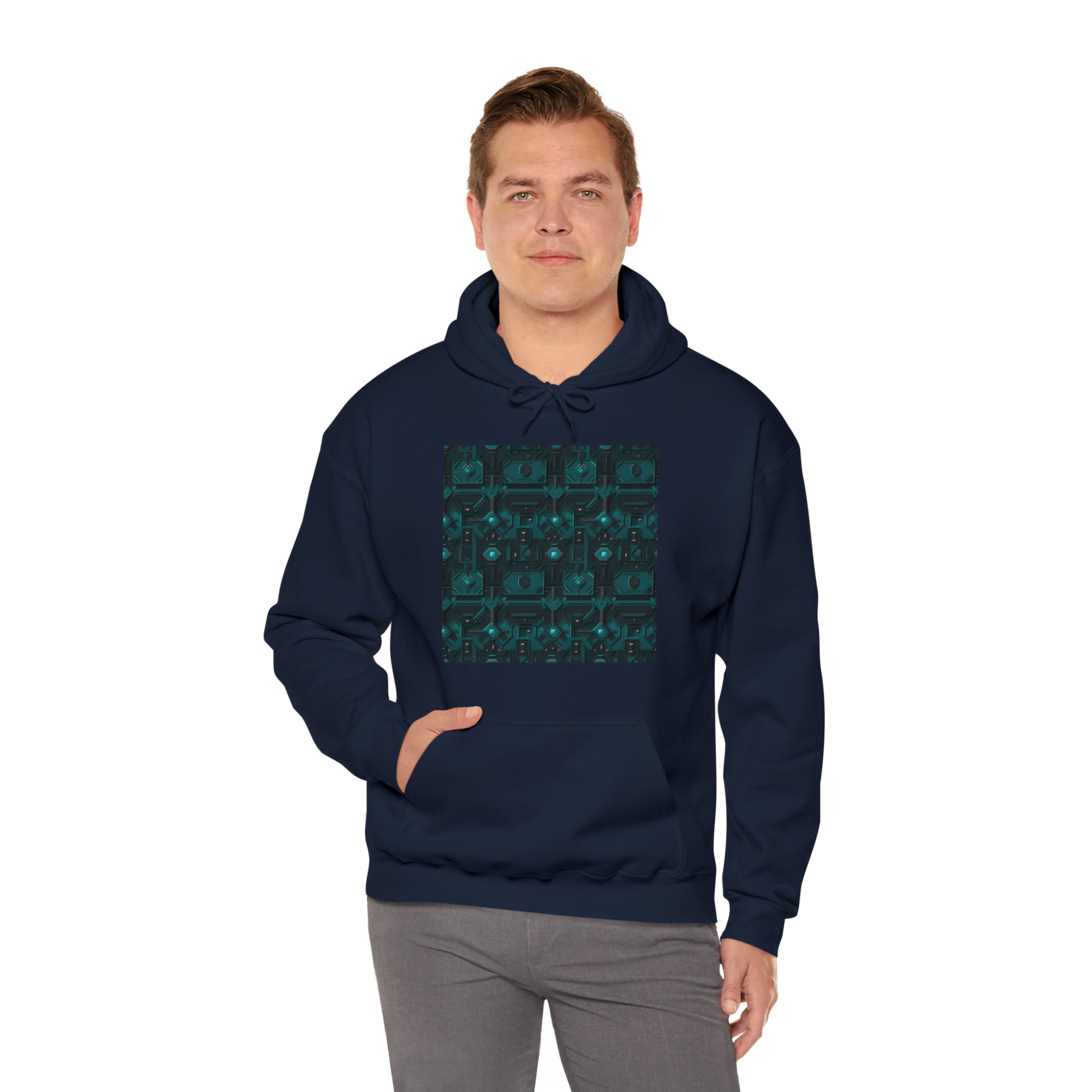 Unisex Heavy Blend™ Hooded Sweatshirt - Abstract Neon Designs 10