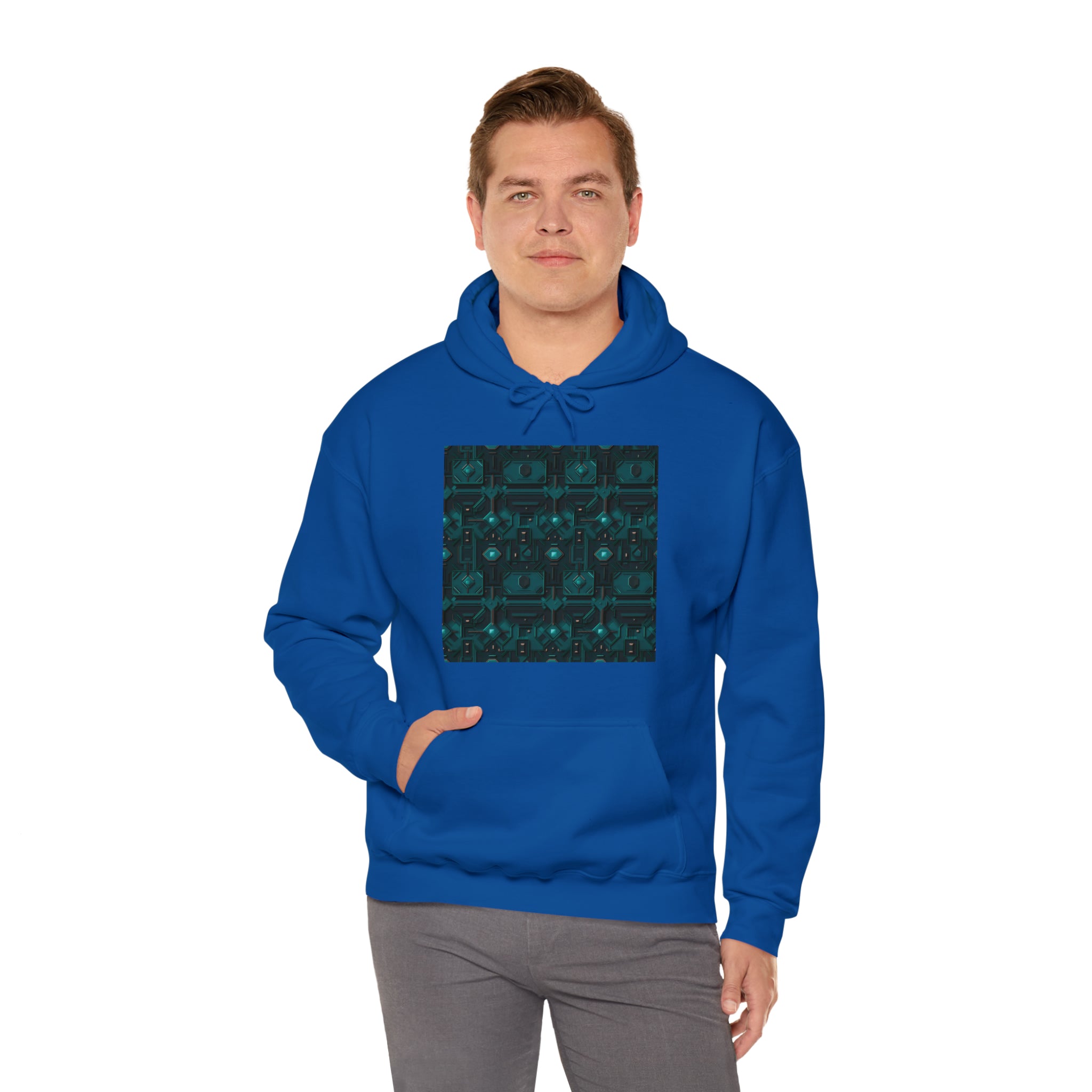 Unisex Heavy Blend™ Hooded Sweatshirt - Abstract Neon Designs 10