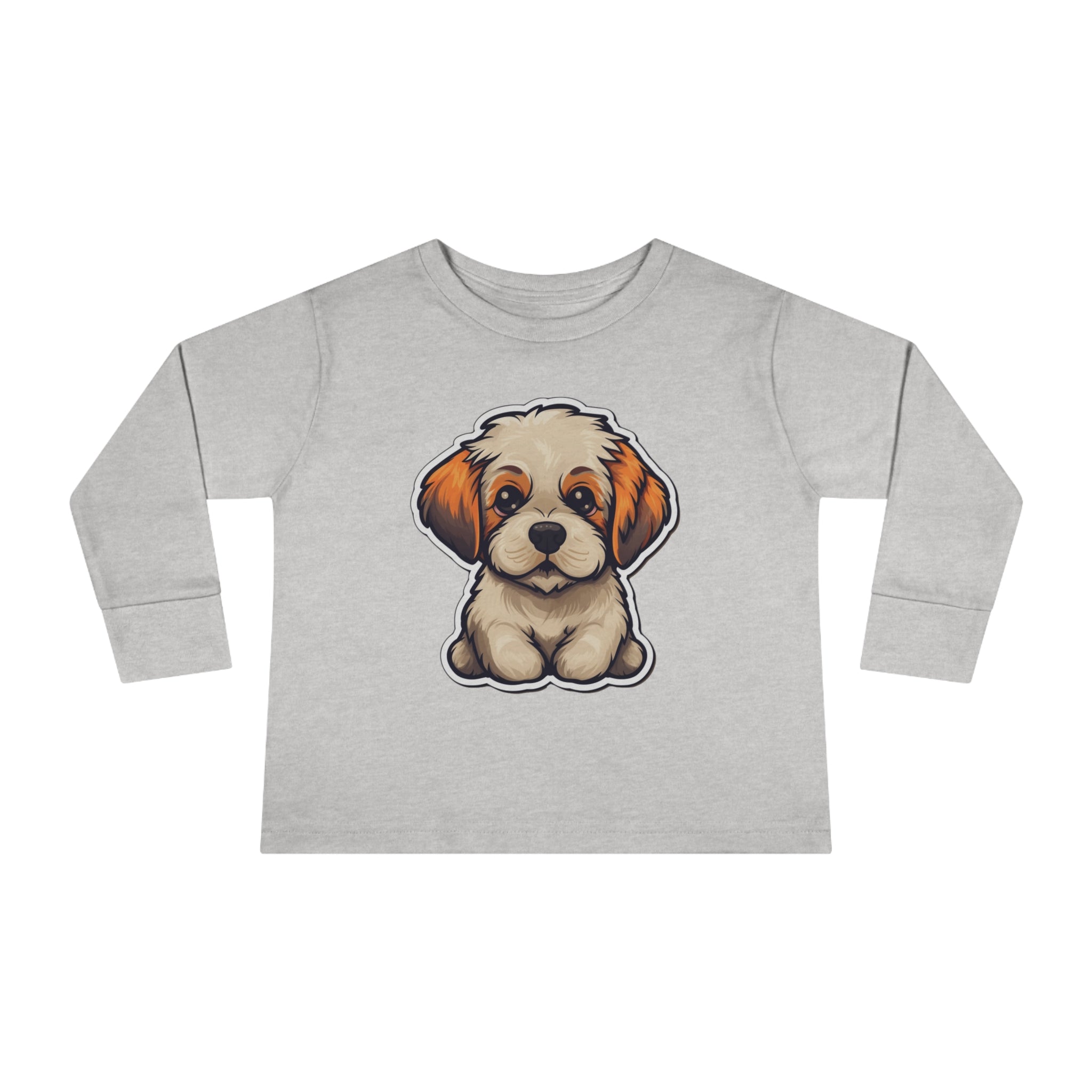 Toddler Long Sleeve Tee - Dog Puppy