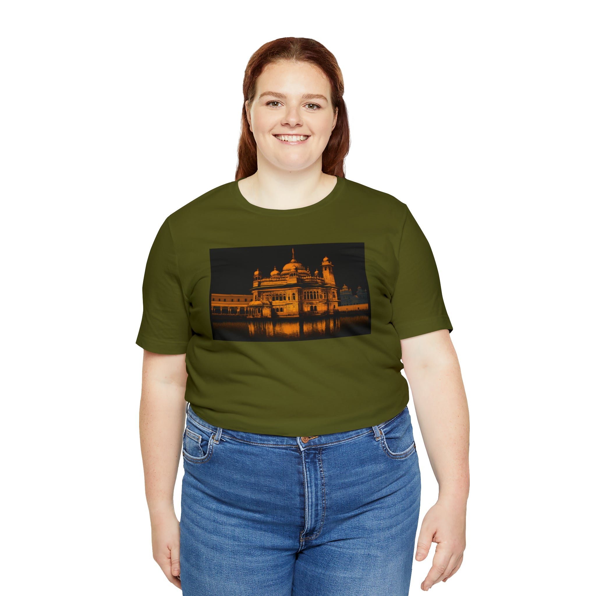 Unisex Jersey Short Sleeve Tee - Golden Temple, India