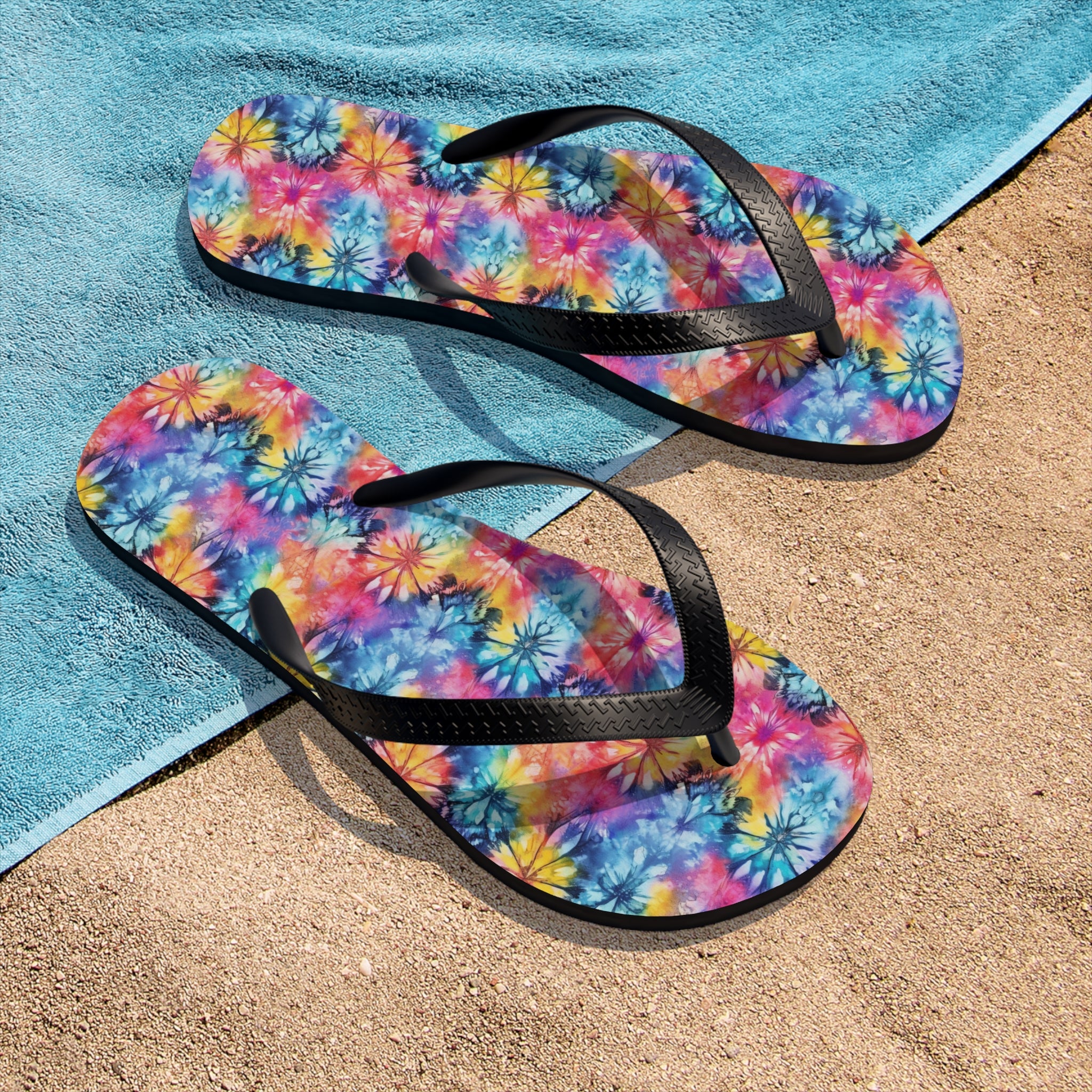 Unisex Flip-Flops (AOP) - Tie Dye Designs 05