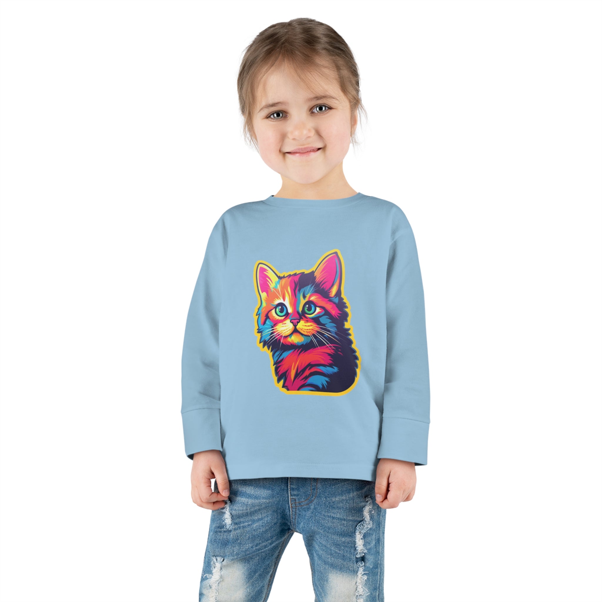 Toddler Long Sleeve Tee - Kittens 04