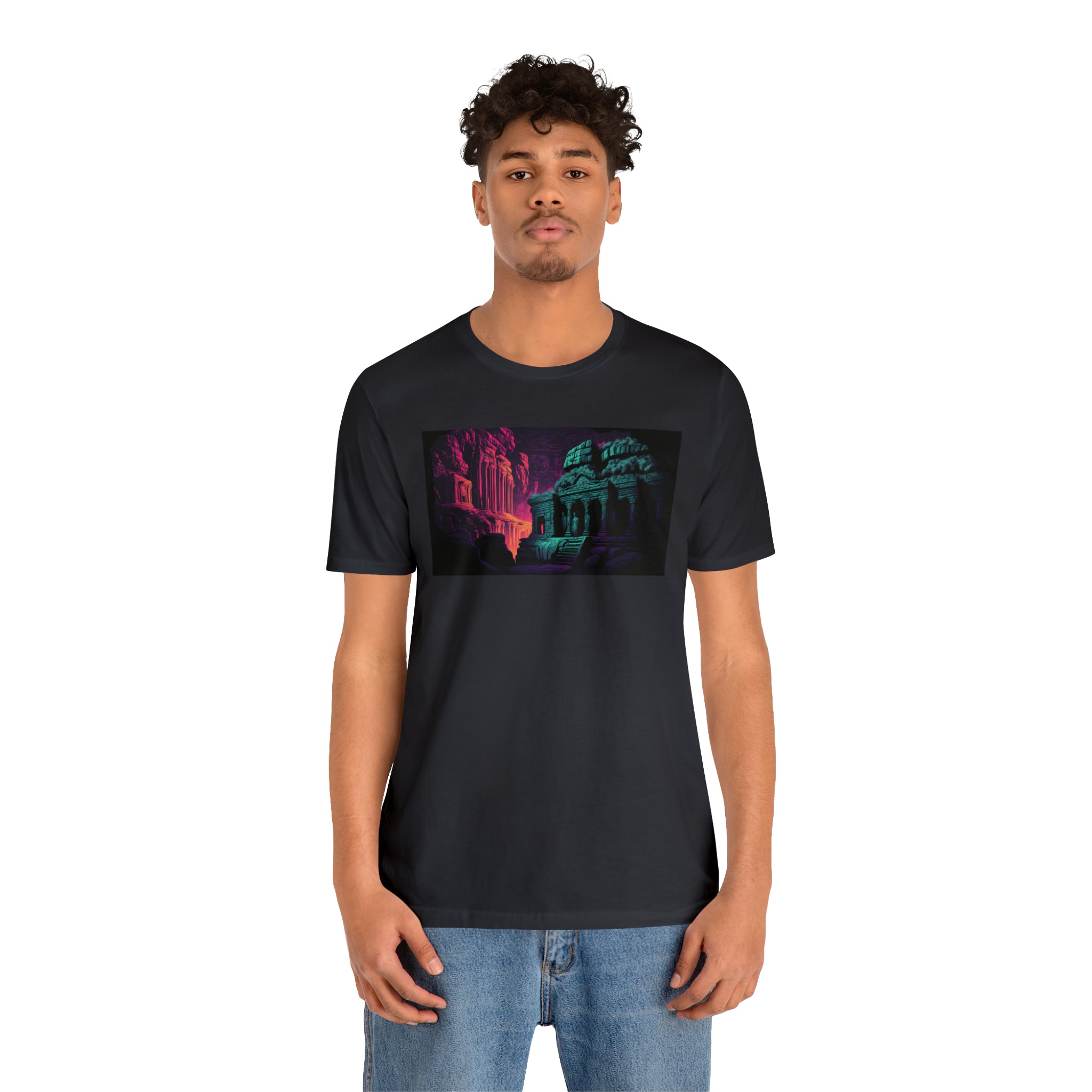 Unisex Jersey Short Sleeve Tee - Ellora Caves, India