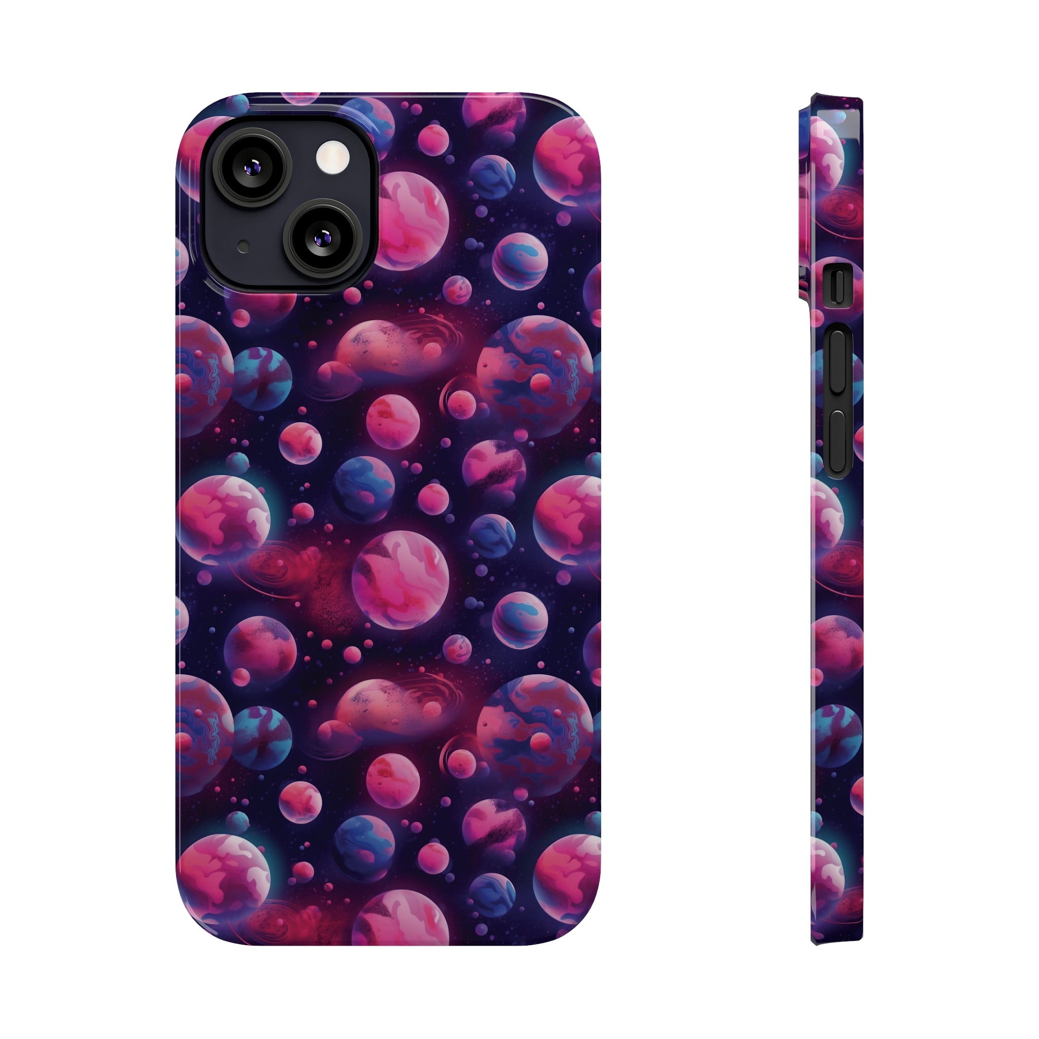 Slim Phone Cases (AOP) - Seamless Fantasy Galaxies 09