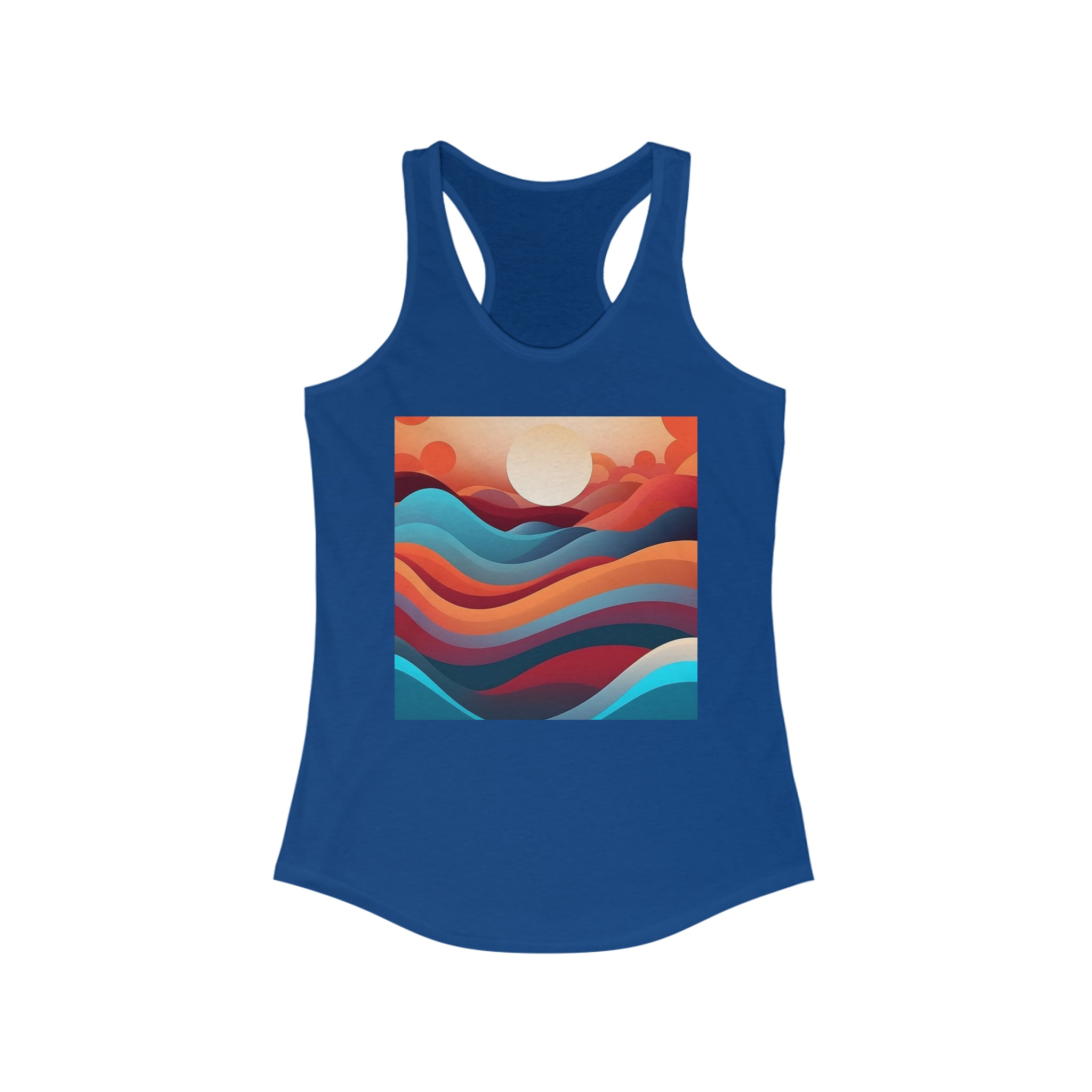 Women's Ideal Racerback Tank - Vector Art Design 08