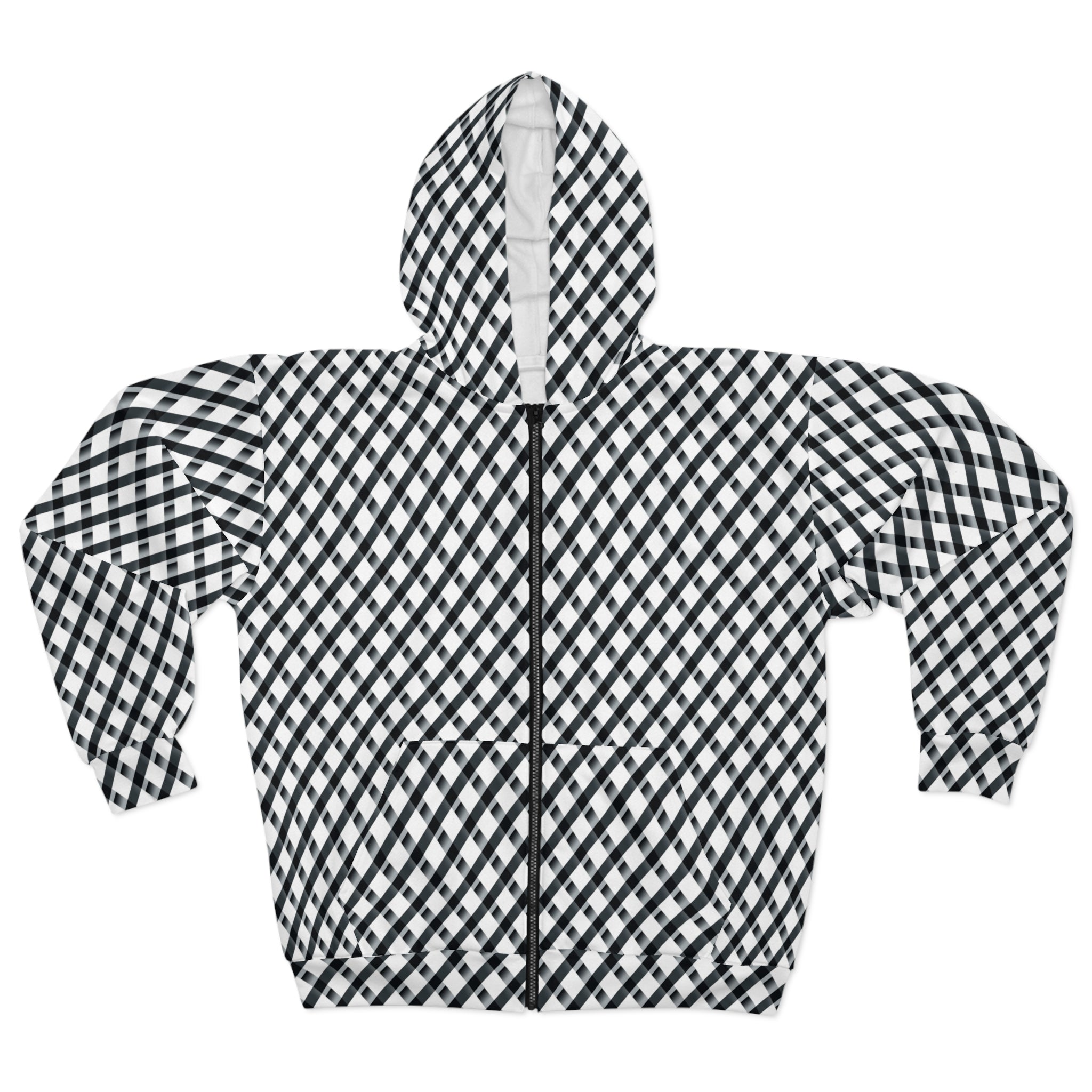 Unisex Zip Hoodie (AOP) - Vibrant Designs 11