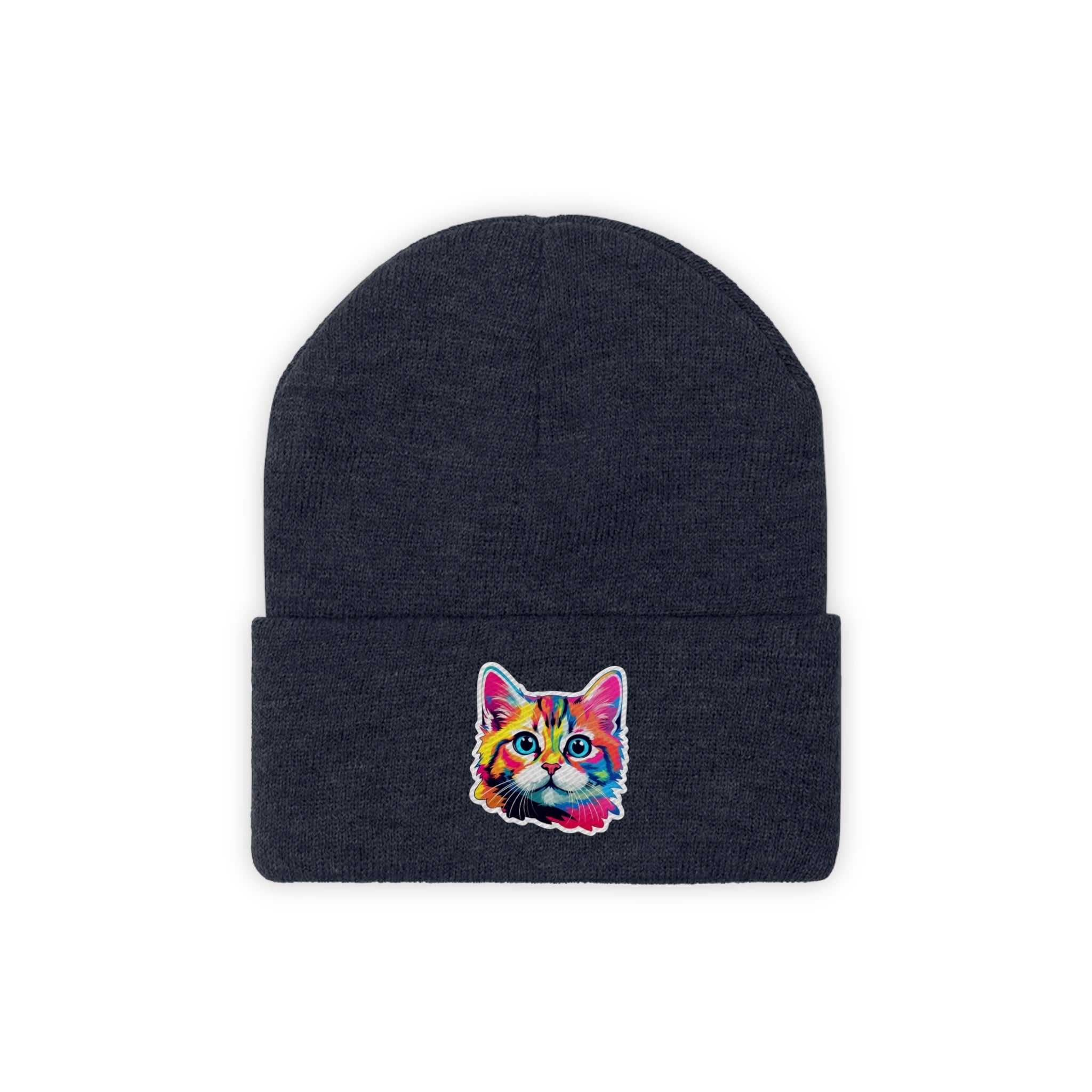 Knit Beanie - Kitten Pop Art 10