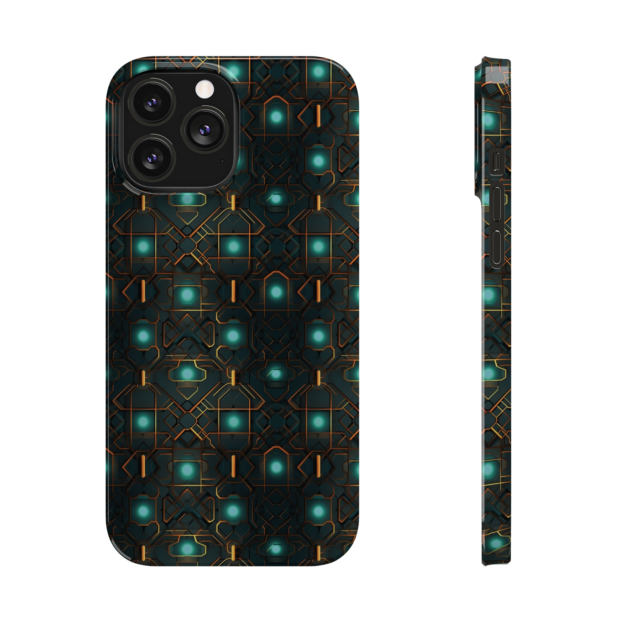 Slim Phone Cases (AOP) - Seamless Futuristic Designs 01