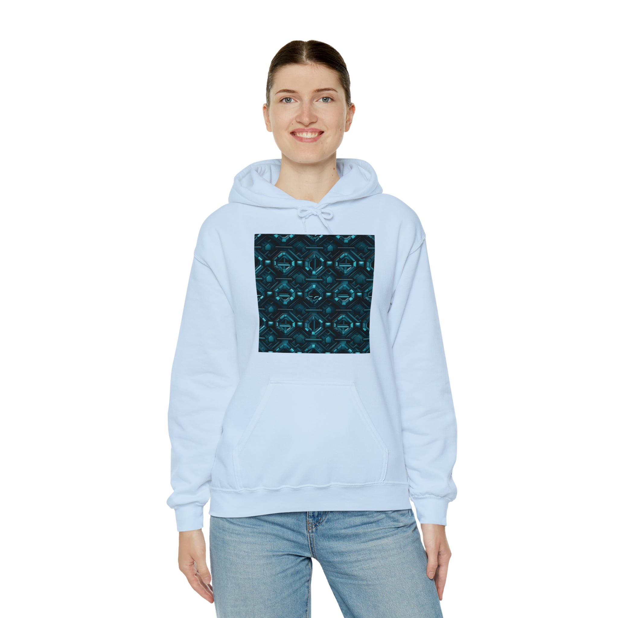 Unisex Heavy Blend™ Hooded Sweatshirt - Abstract Neon Designs 08