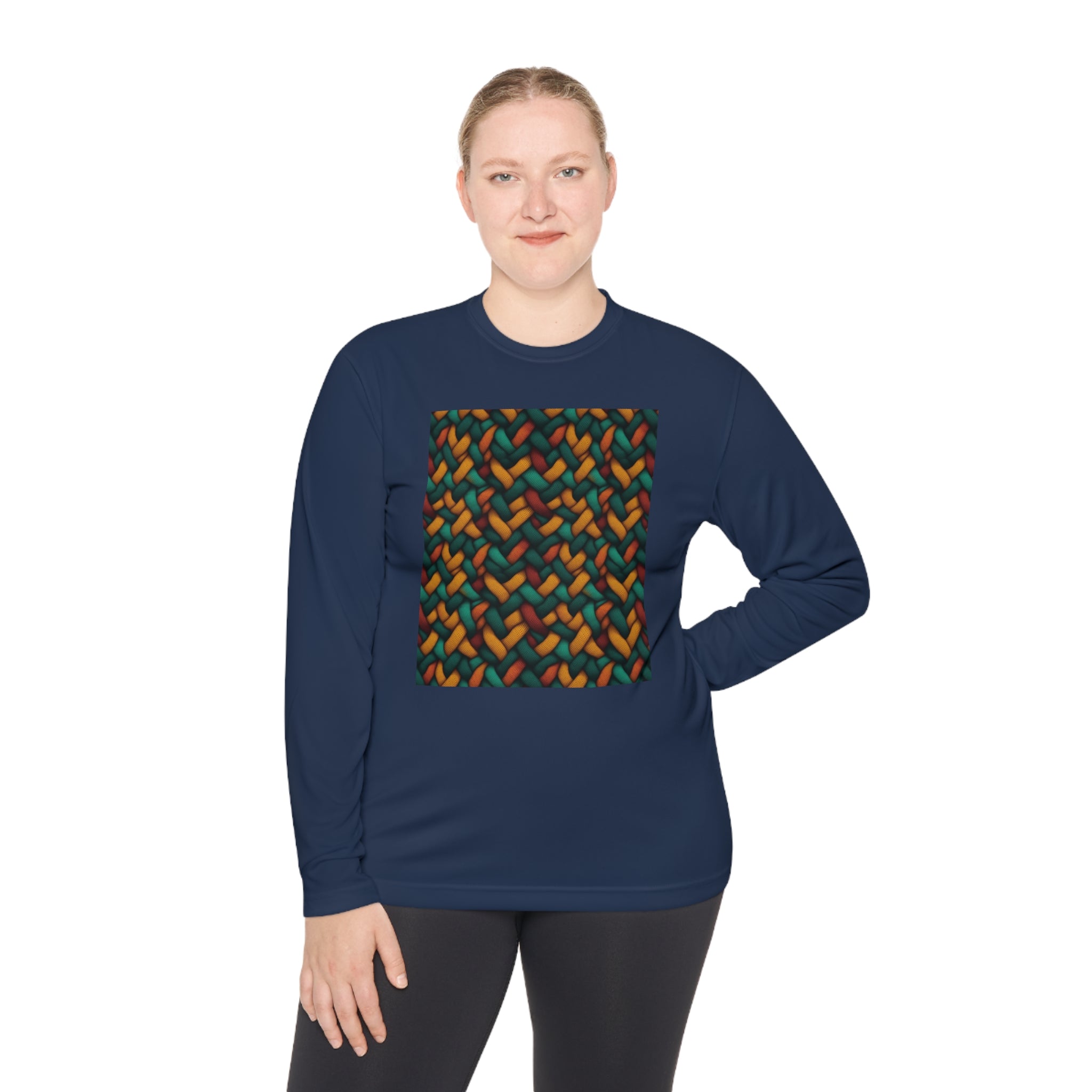 Unisex Lightweight Long Sleeve Tee (AOP) - Abstract Designs 12