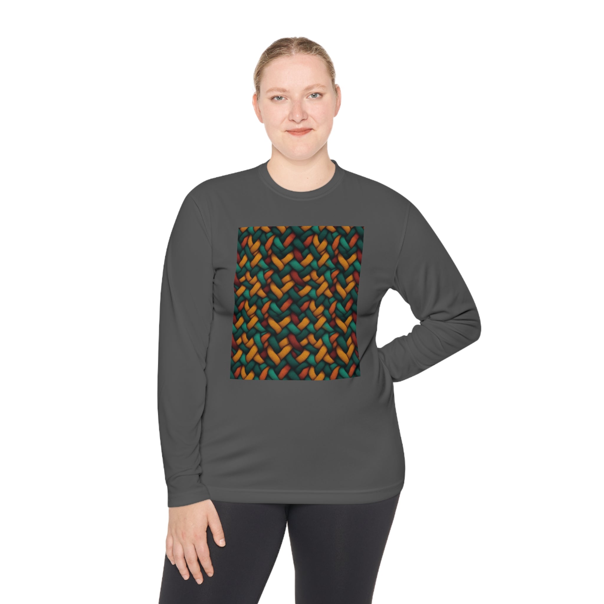 Unisex Lightweight Long Sleeve Tee (AOP) - Abstract Designs 12