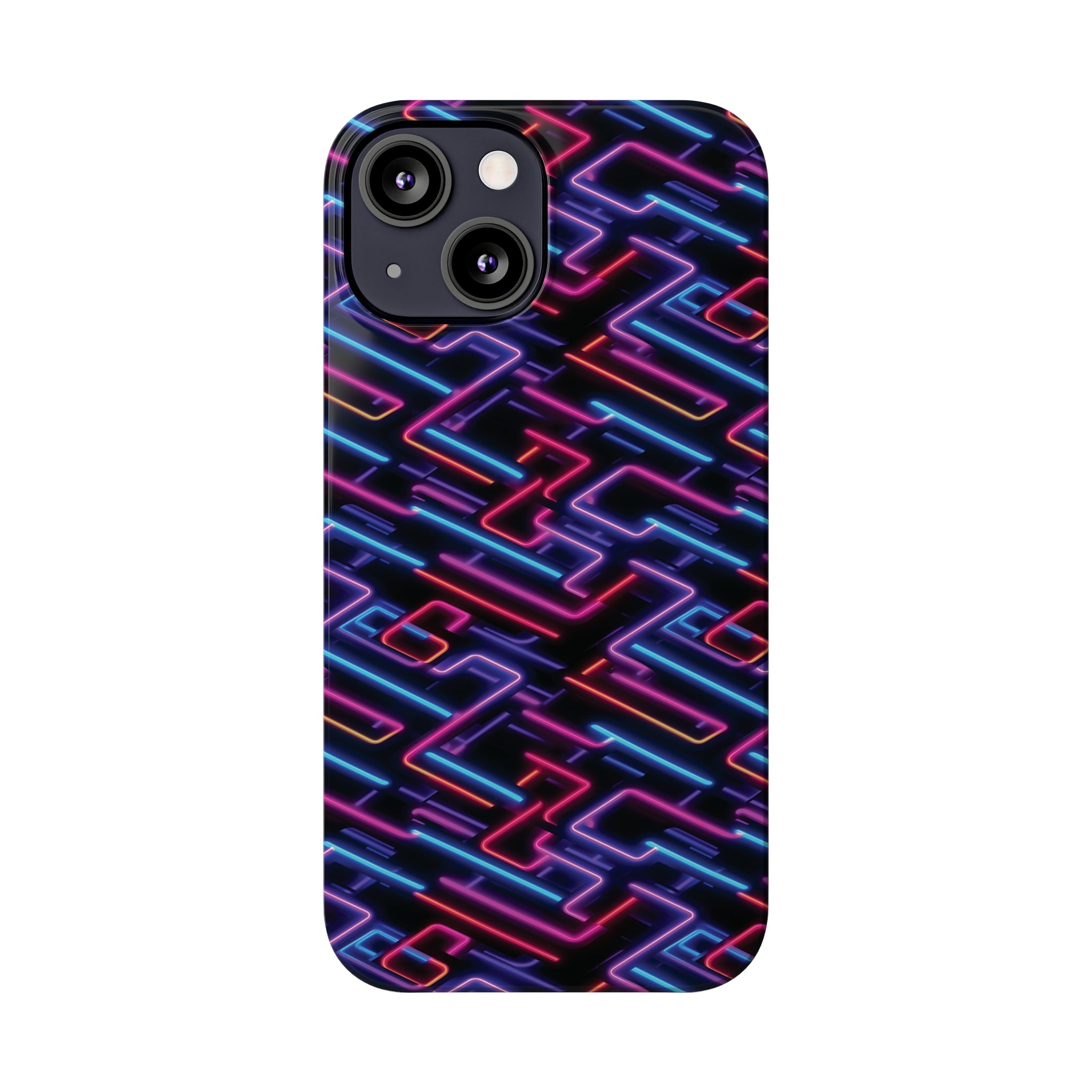 Slim Phone Cases (AOP) - Seamless Neon Designs 01