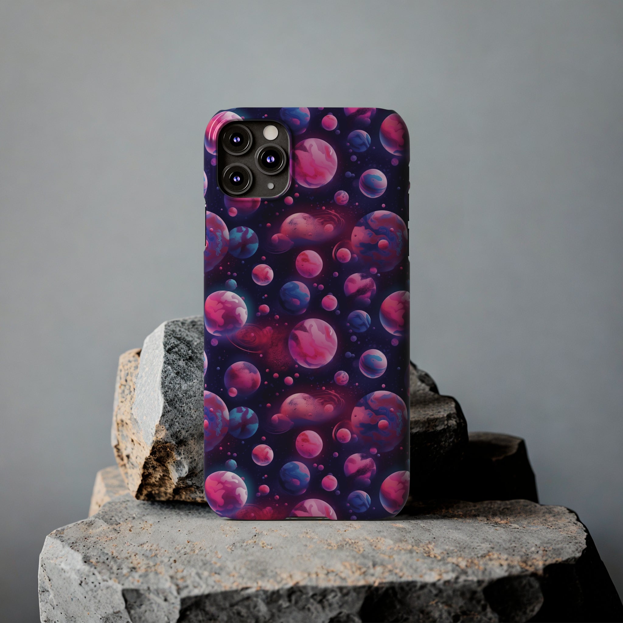 Slim Phone Cases (AOP) - Seamless Fantasy Galaxies 09