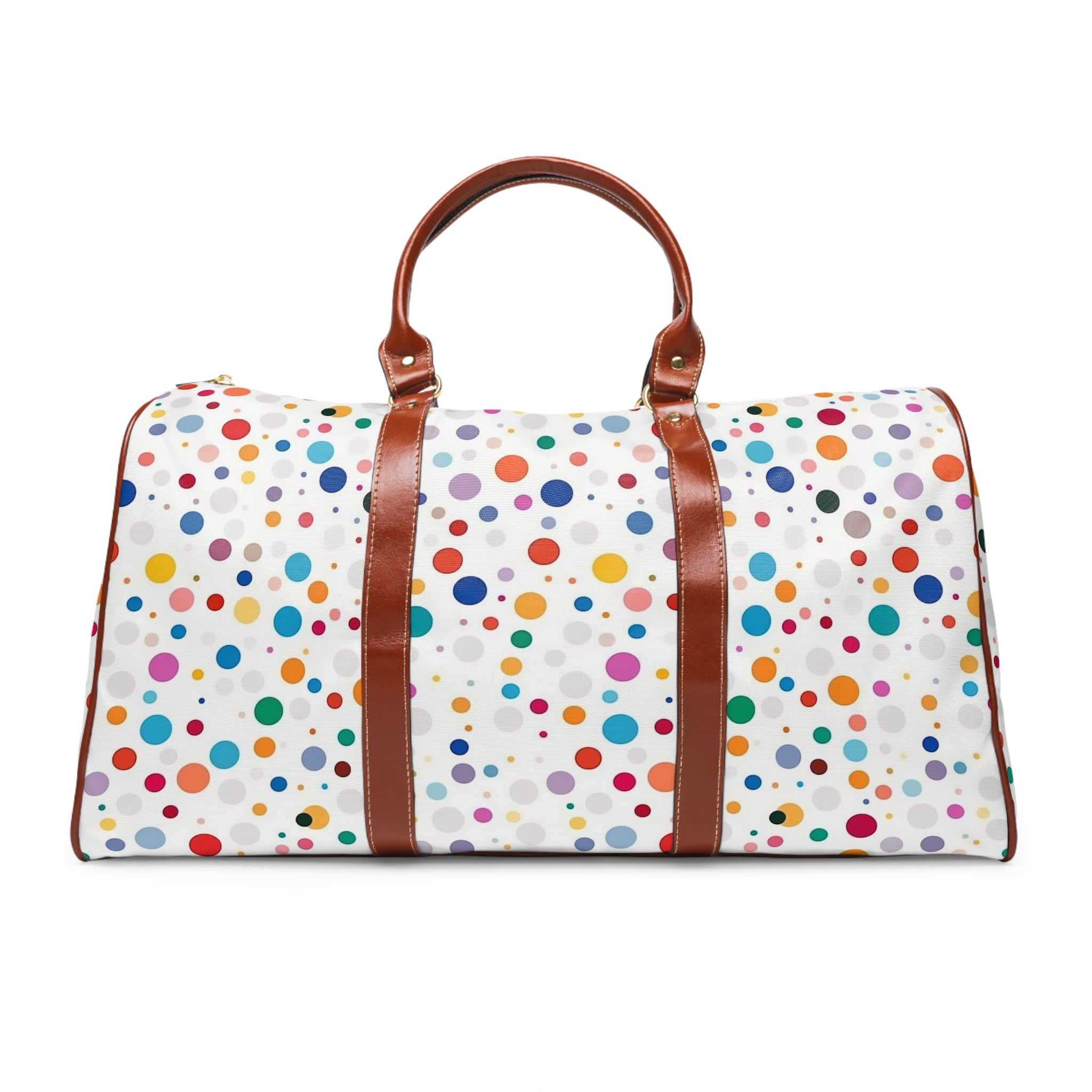 Waterproof Travel Bag (AOP) - Polka Dots Design 01