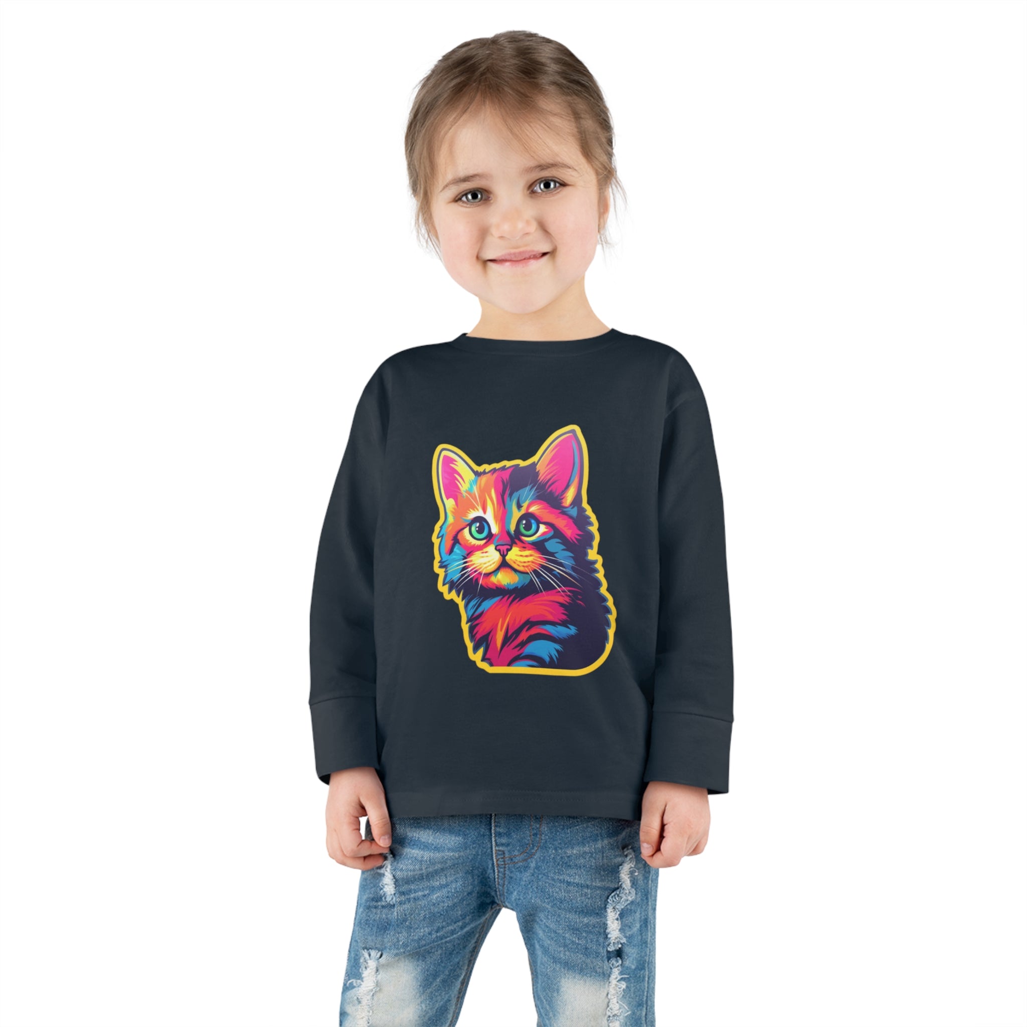 Toddler Long Sleeve Tee - Kittens 04