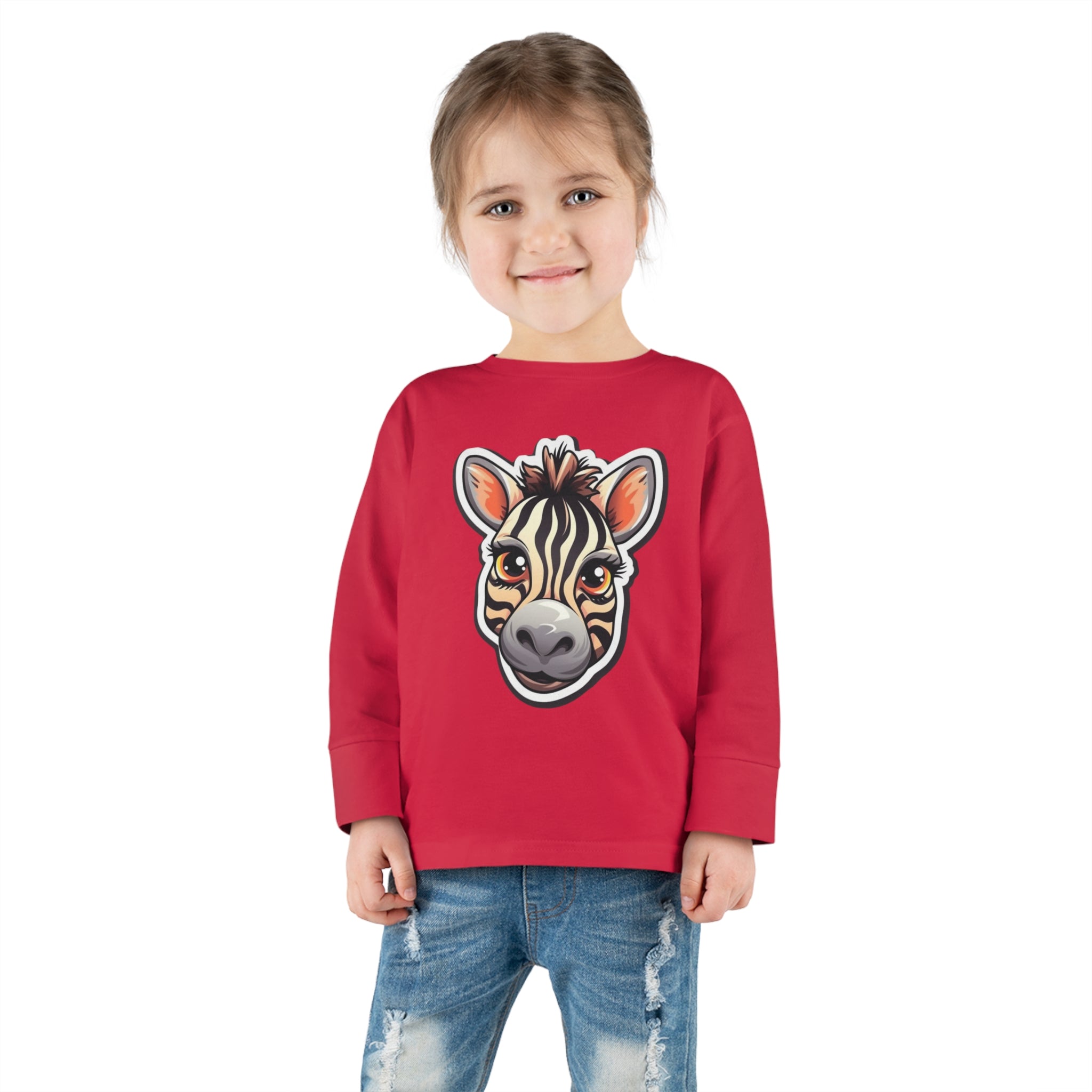 Toddler Long Sleeve Tee - Zebra Foal