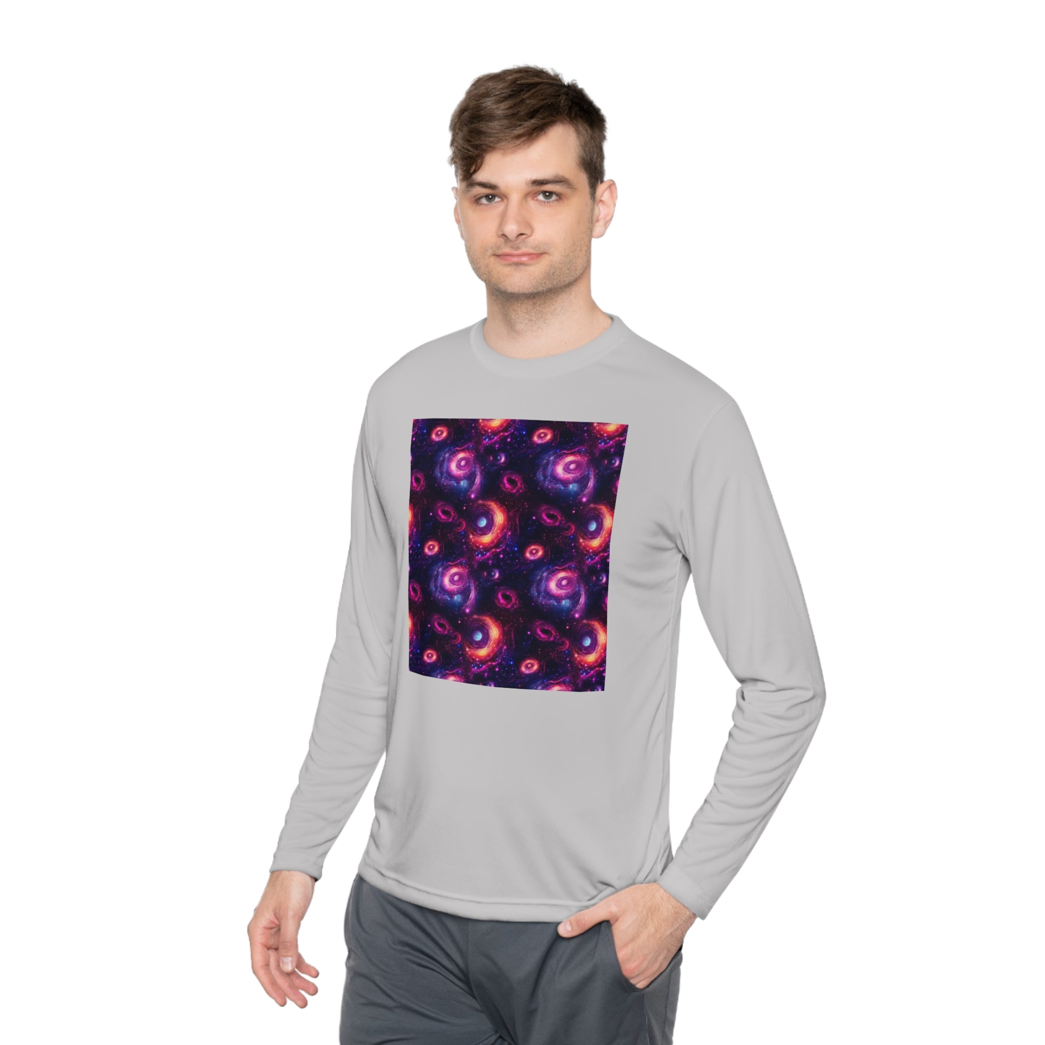 Unisex Lightweight Long Sleeve Tee (AOP) - Abstract Designs 02