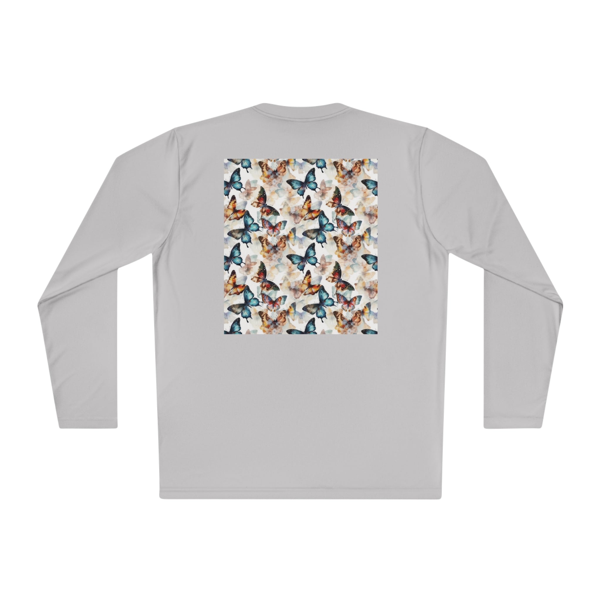 Unisex Lightweight Long Sleeve Tee (AOP) - Abstract Designs 08