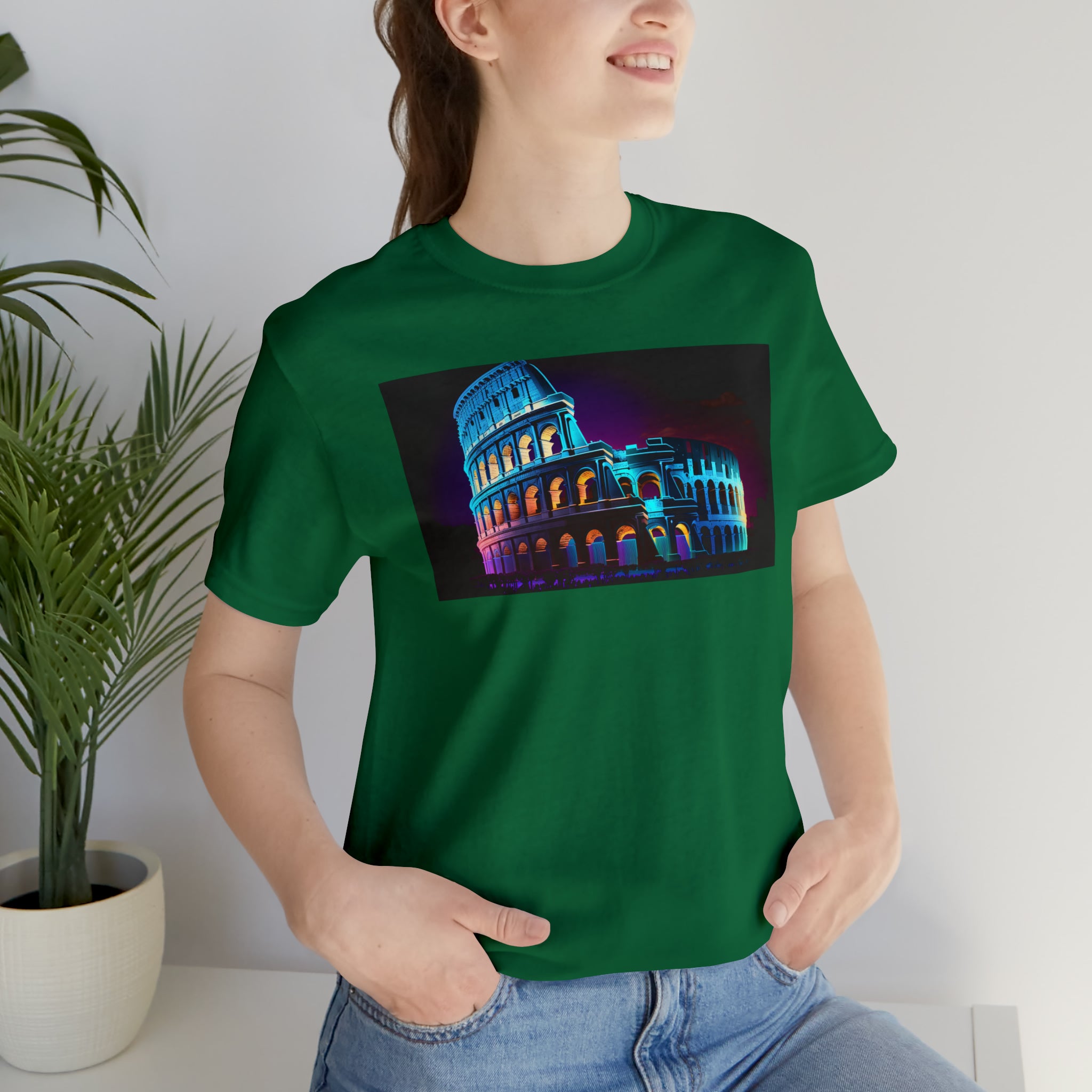 Unisex Jersey Short Sleeve Tee - Colosseum, Italy