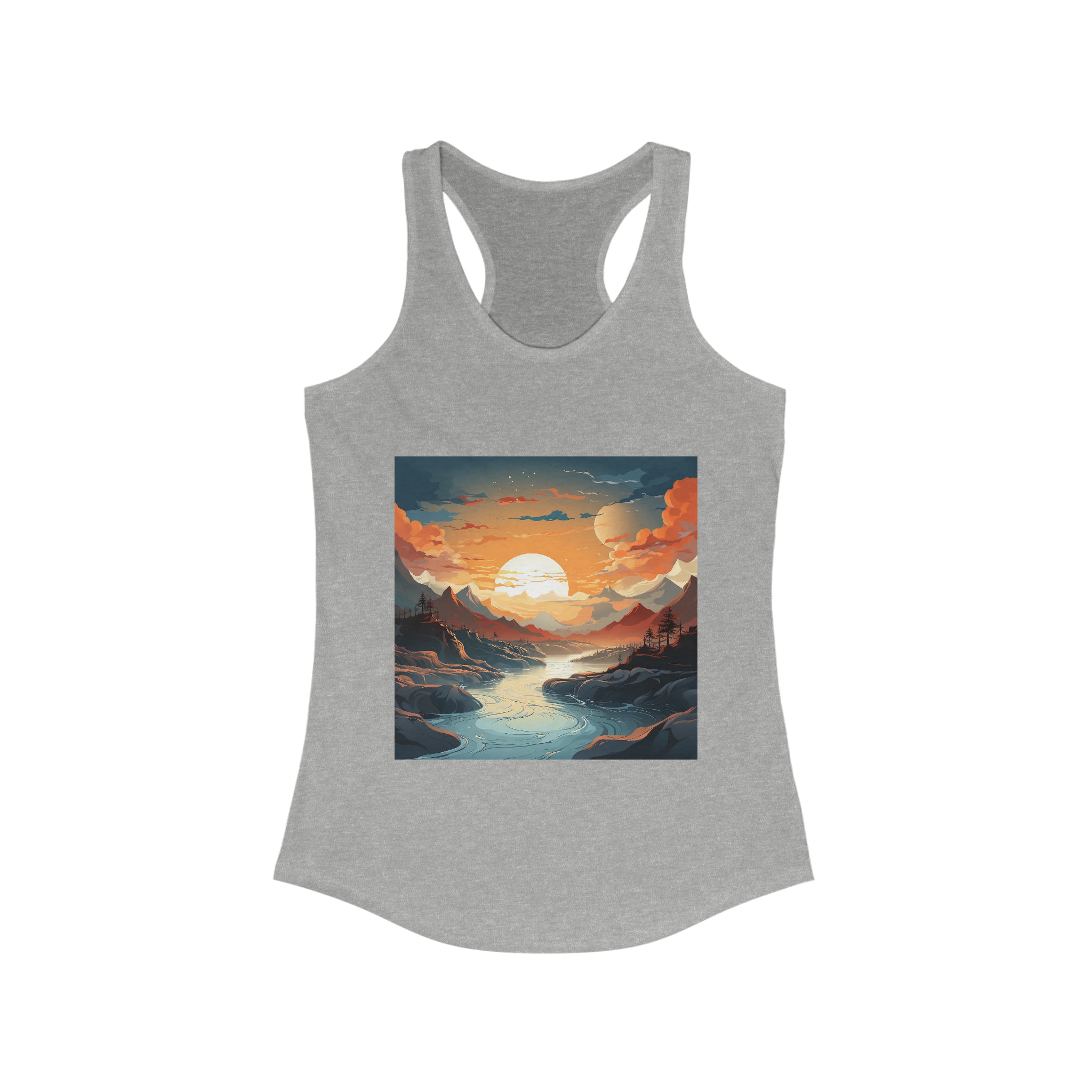 Women's Ideal Racerback Tank - Vector Art Design 38