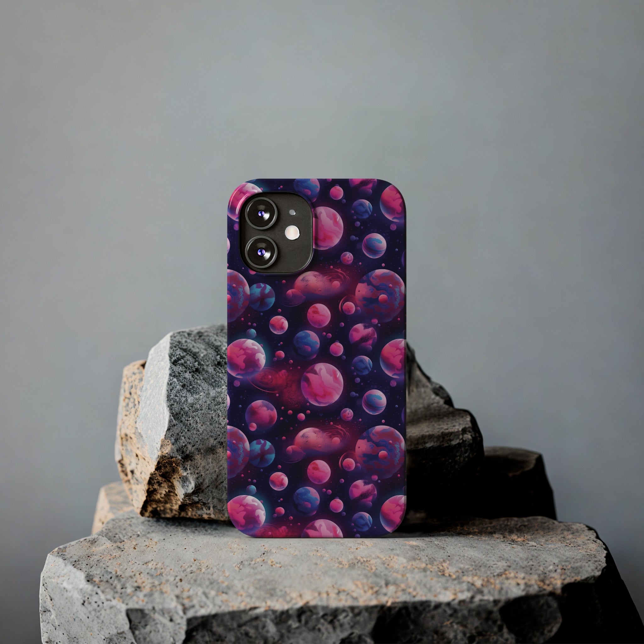 Slim Phone Cases (AOP) - Seamless Fantasy Galaxies 09