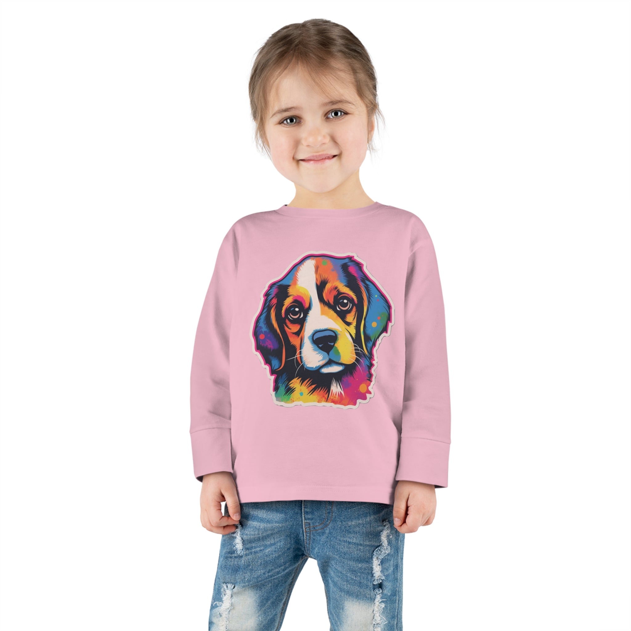 Toddler Long Sleeve Tee - Puppies 01