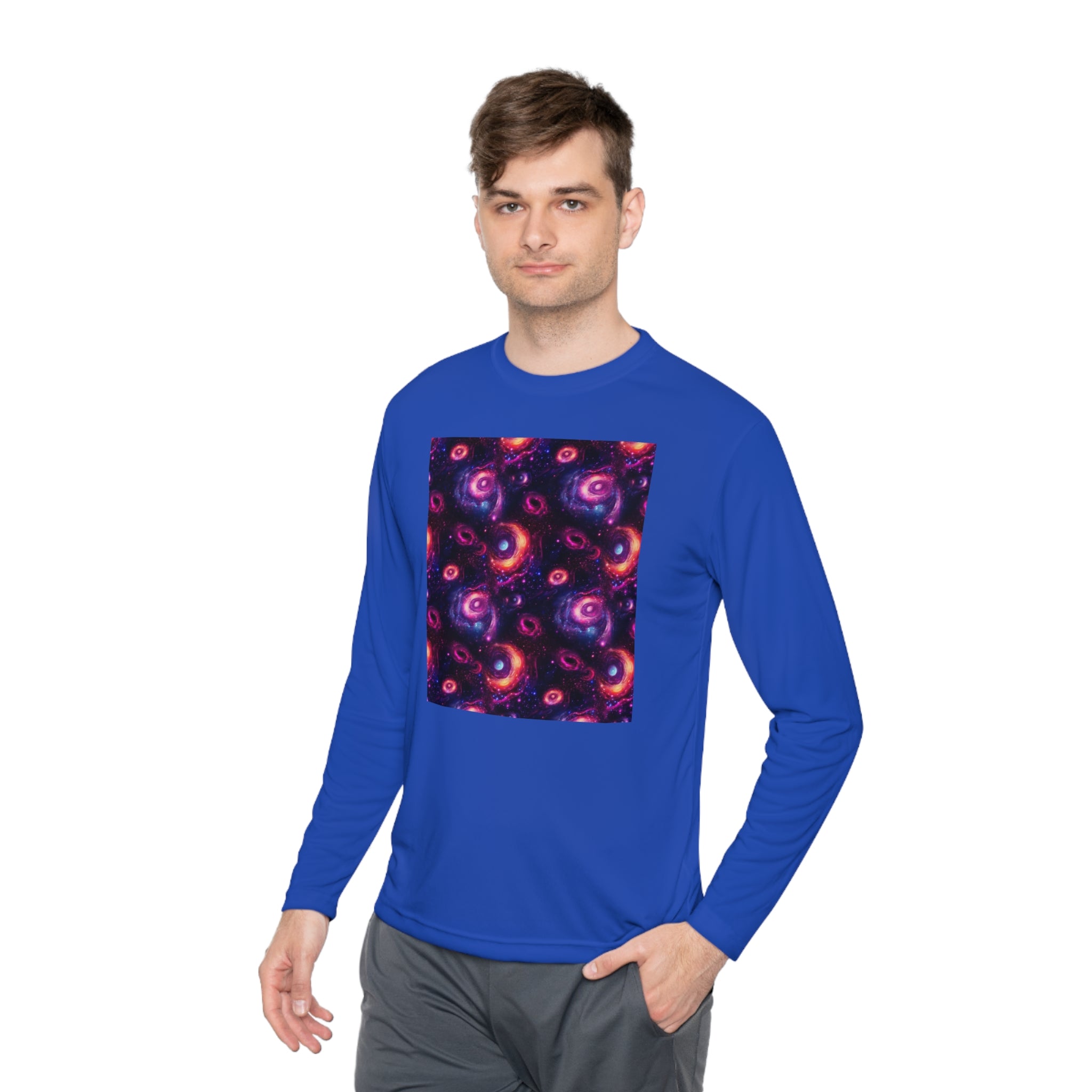 Unisex Lightweight Long Sleeve Tee (AOP) - Abstract Designs 02