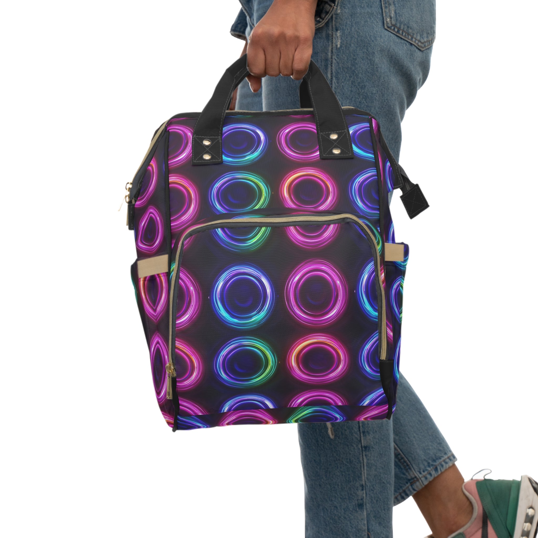 Multifunctional Diaper Backpack (AOP) - Abstract Designs 05