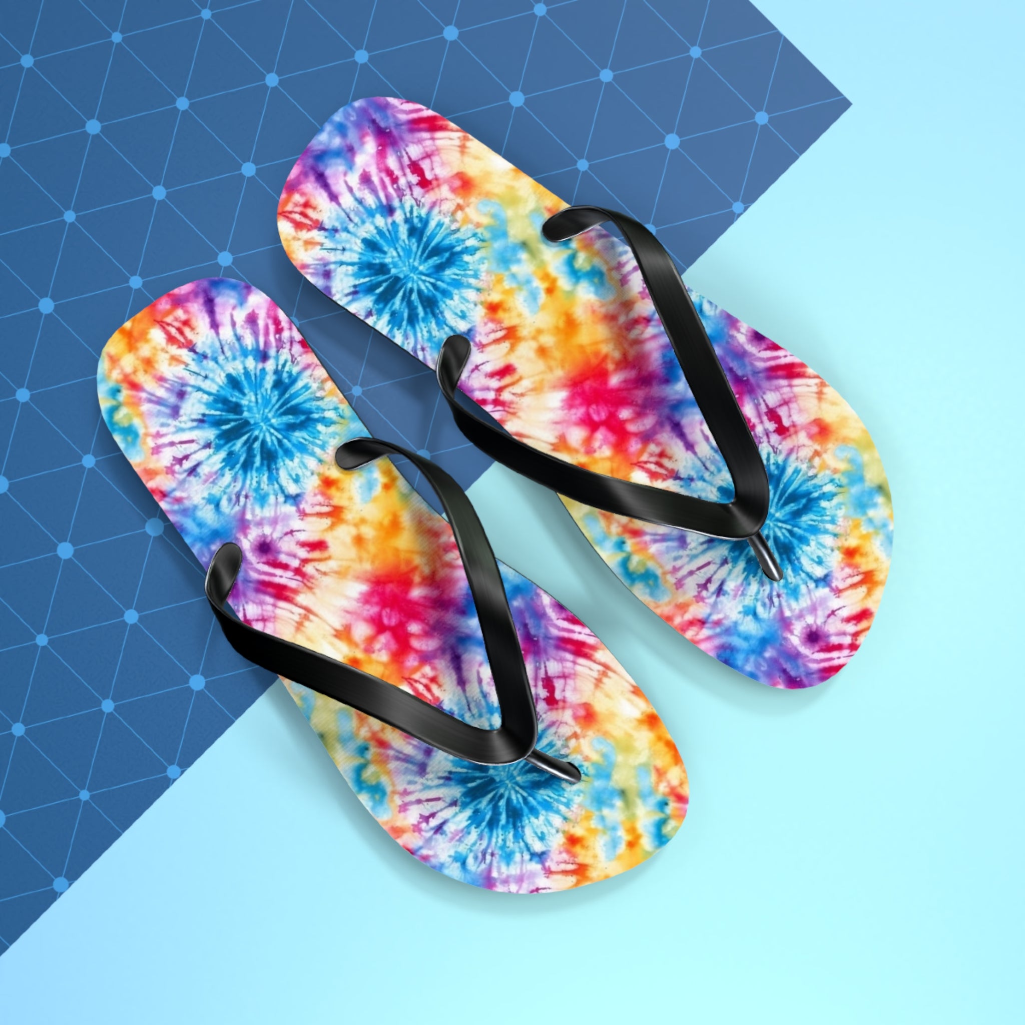 Flip Flops (AOP) - Tie Dye Designs 03