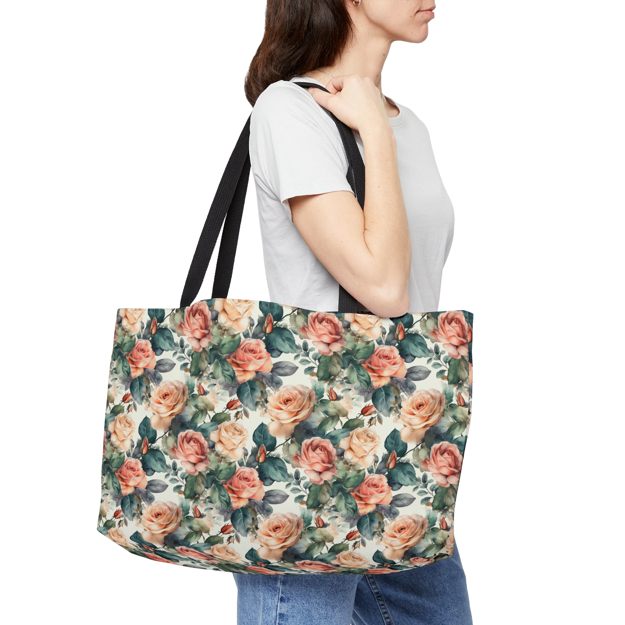 Weekender Tote Bag (AOP) - Seamless Floral Designs 10