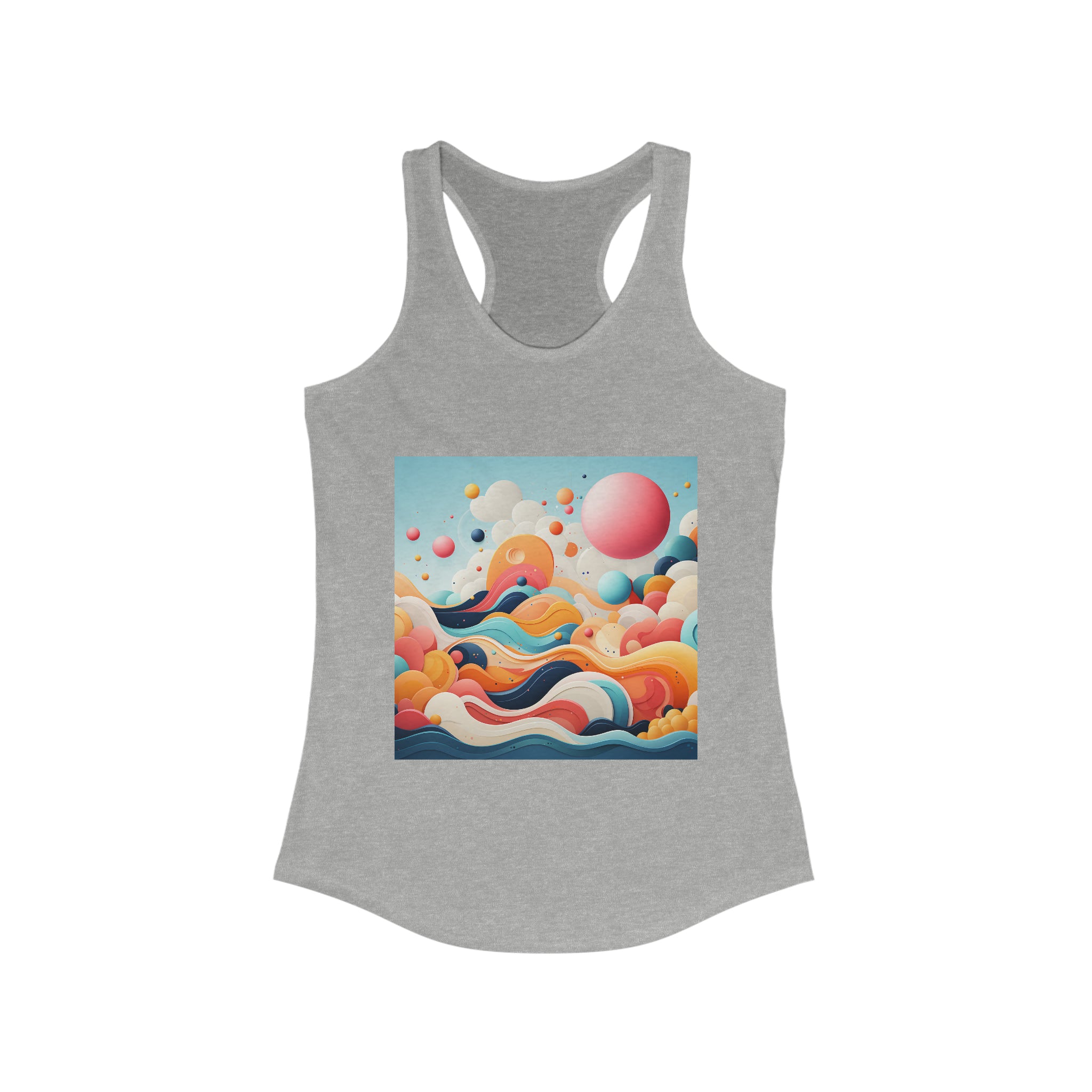 Women's Ideal Racerback Tank - Vector Art Design 29