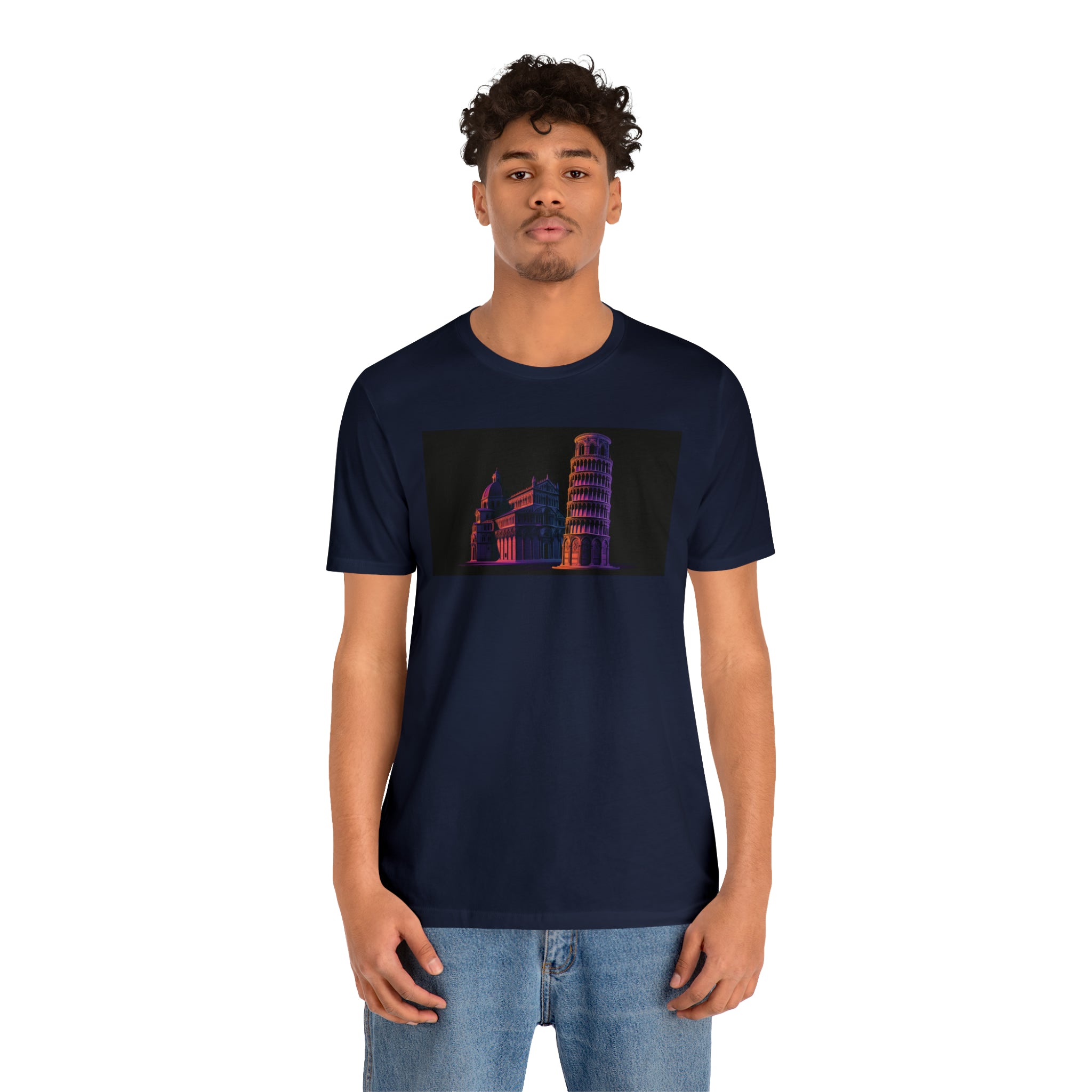 Unisex Jersey Short Sleeve Tee - Leaning Tower of Pisa, Italy