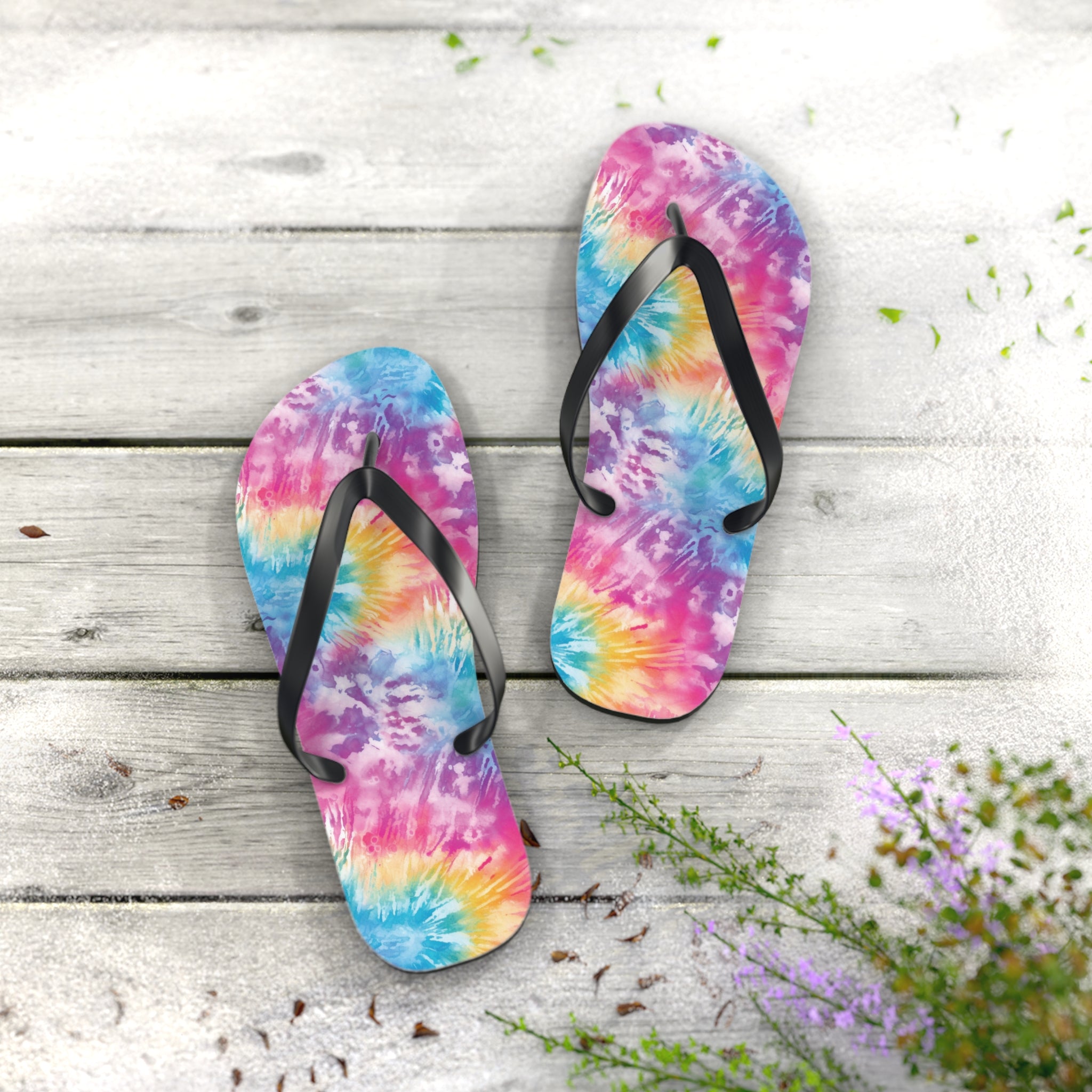 Flip Flops (AOP) - Tie Dye Designs 04