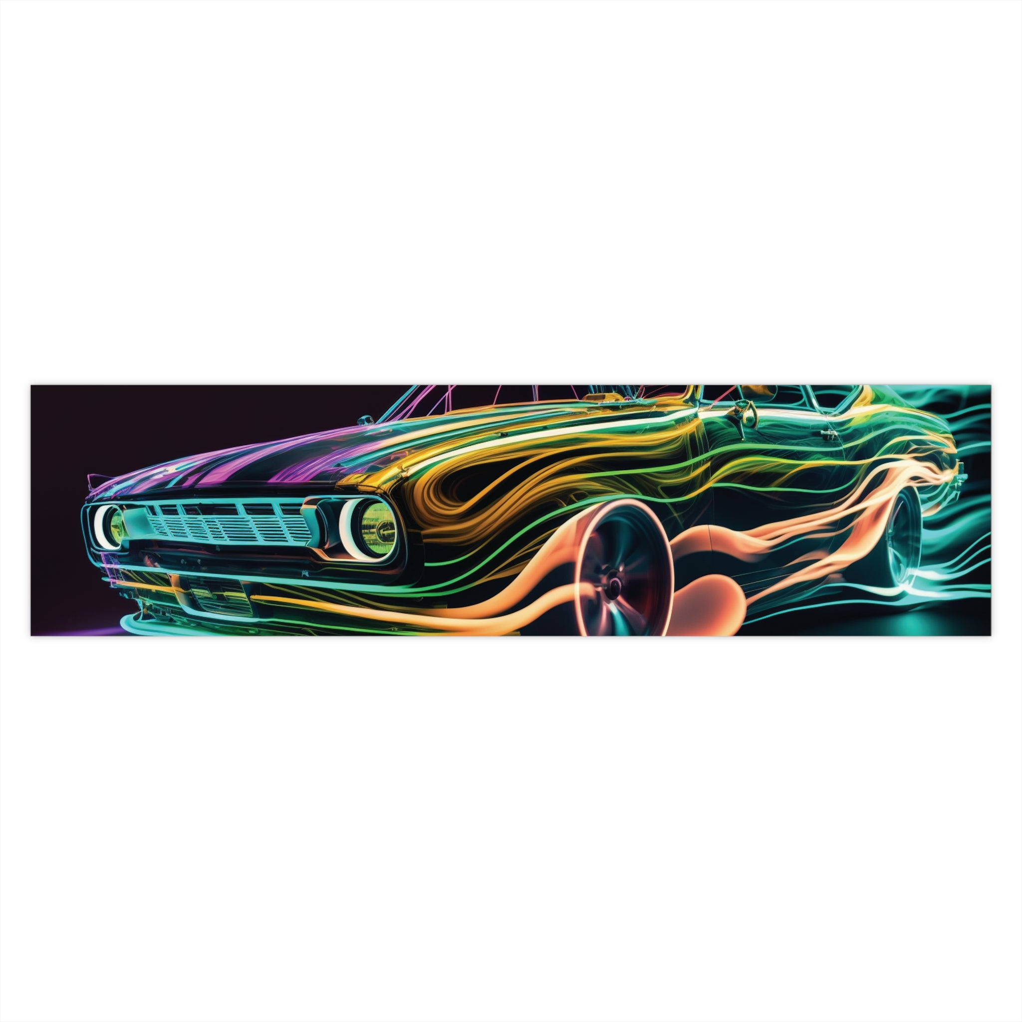 Bumper Stickers - Neon Car Design 03