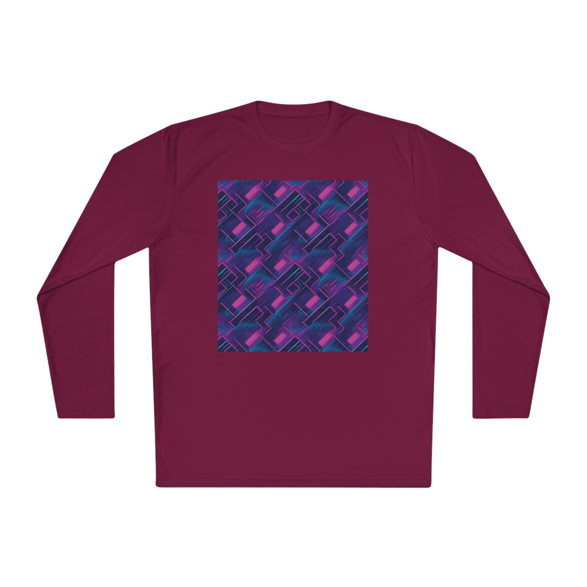 Unisex Lightweight Long Sleeve Tee (AOP) - Abstract Designs 04