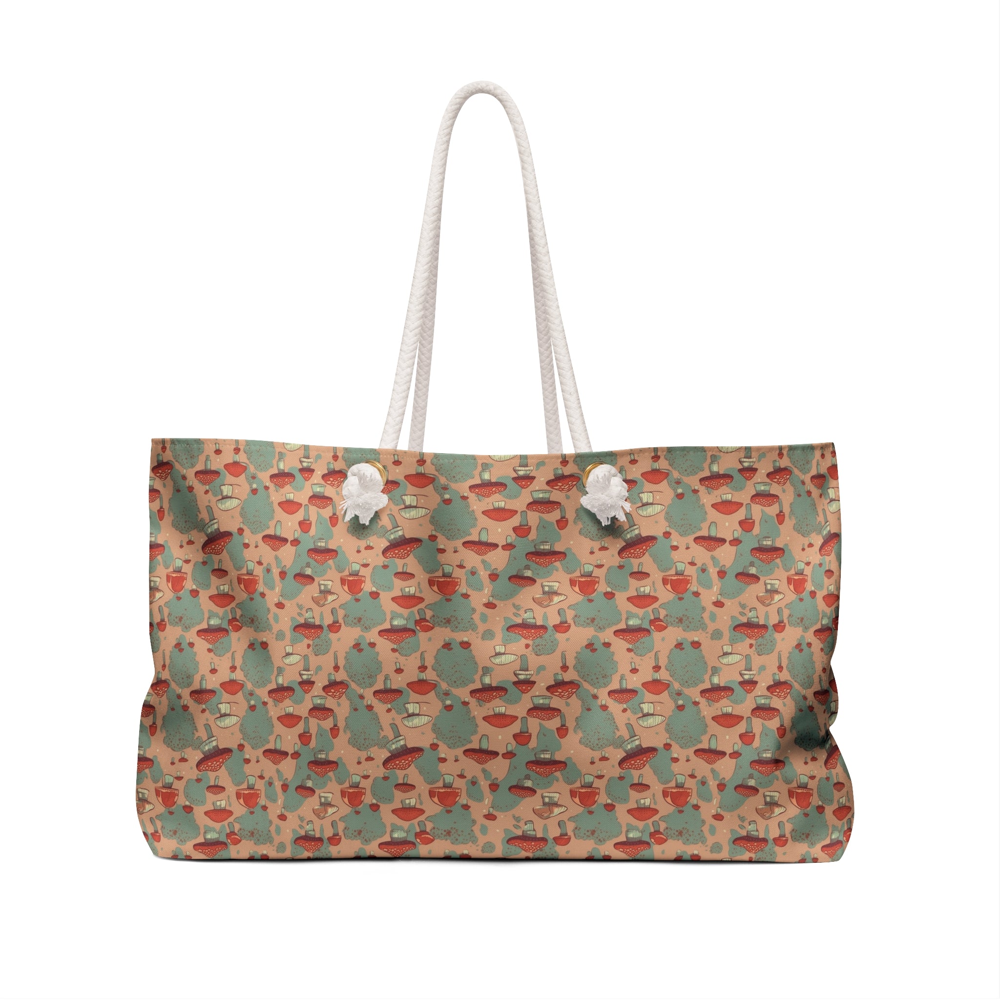 Weekender Bag (AOP) - Seamless Mushroom Designs 07