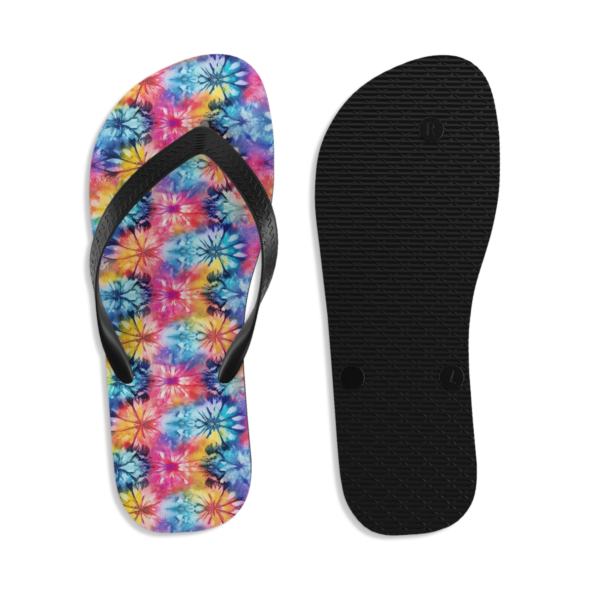 Unisex Flip-Flops (AOP) - Tie Dye Designs 05