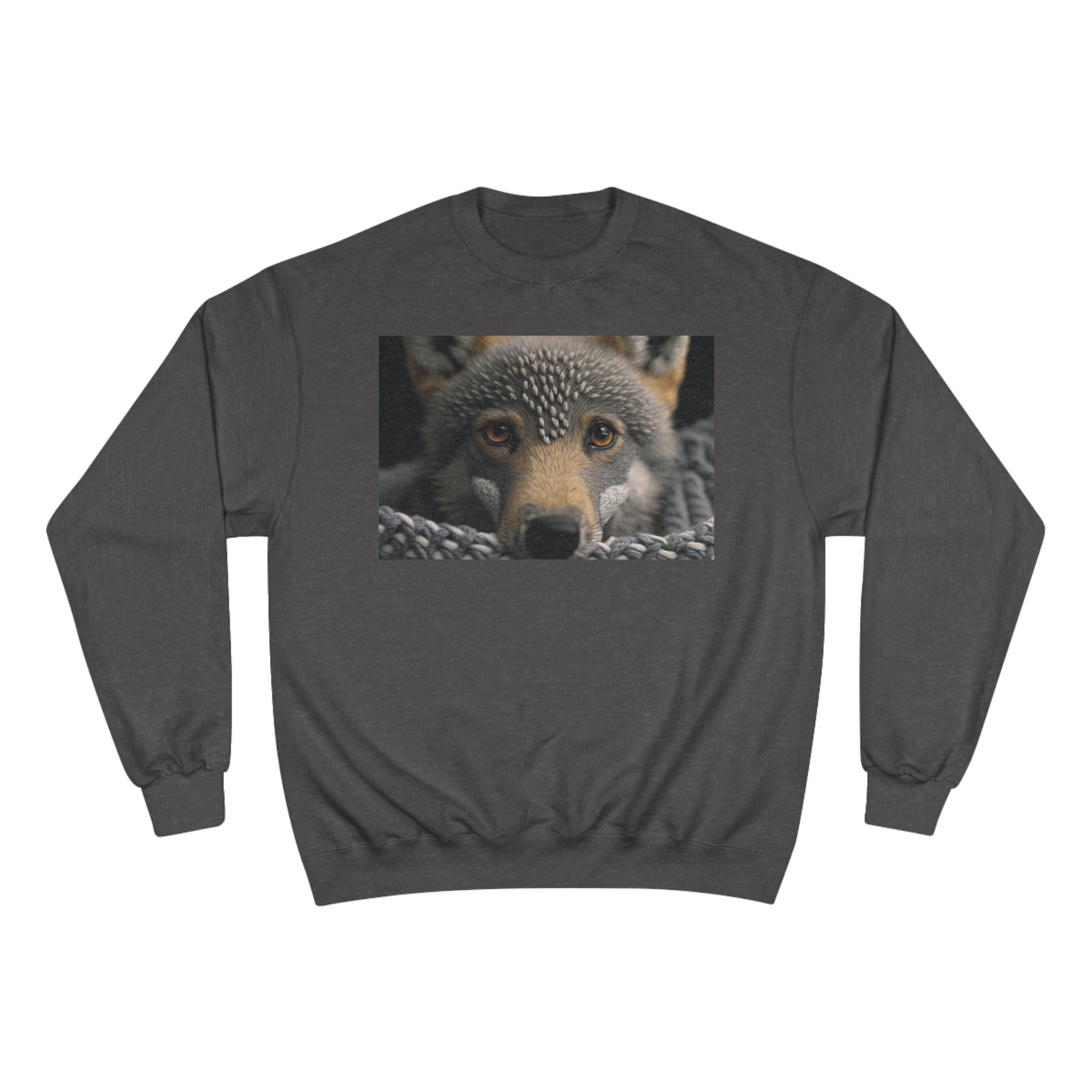 Champion Sweatshirt - Knit Animals, Wolf Pup