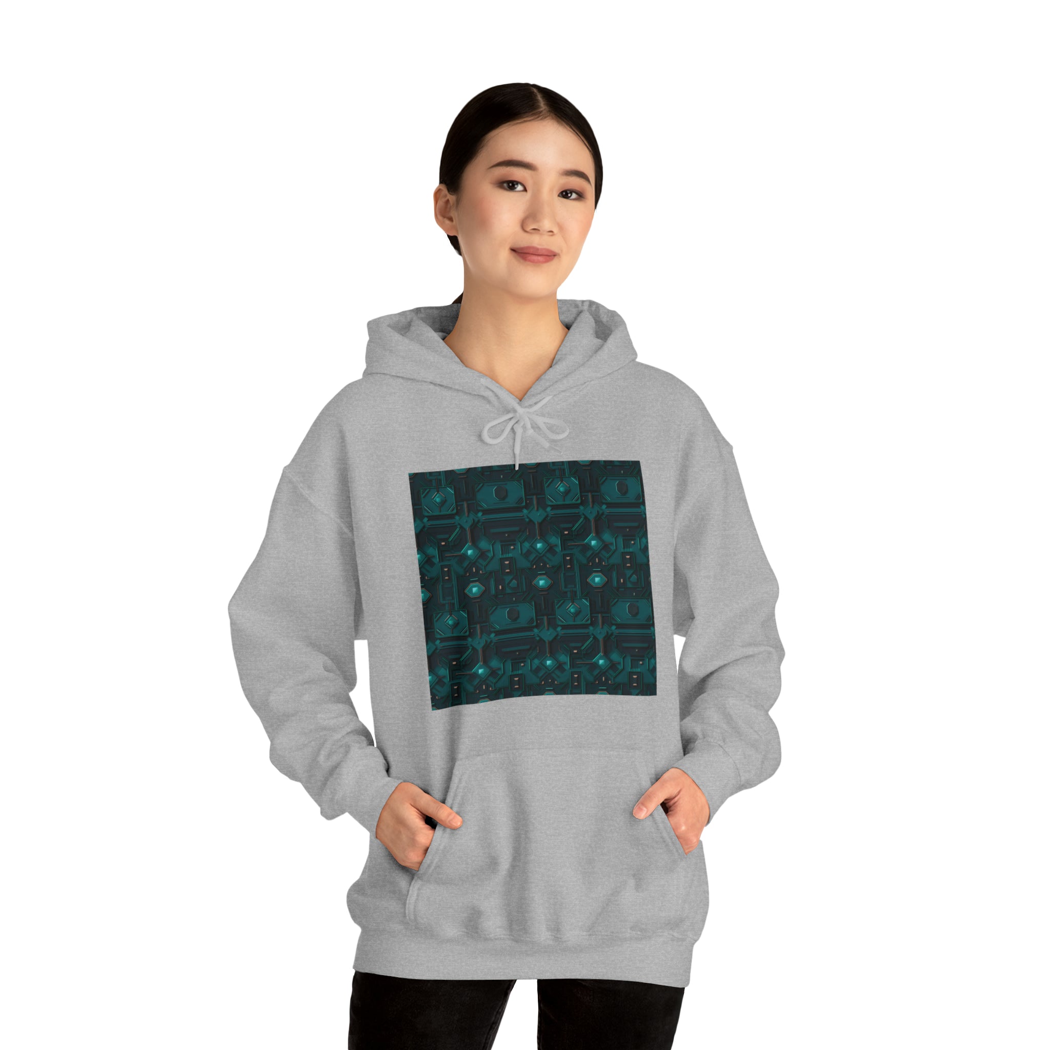 Unisex Heavy Blend™ Hooded Sweatshirt - Abstract Neon Designs 10