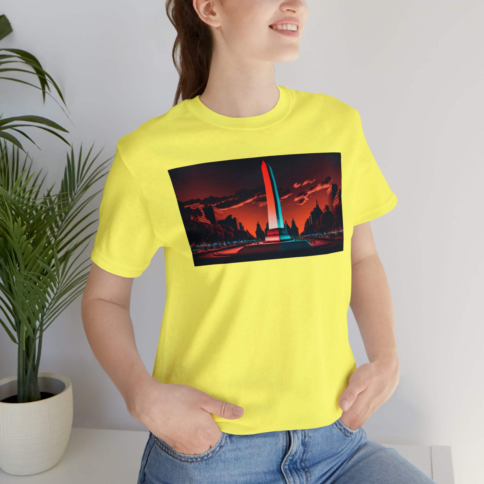 Unisex Jersey Short Sleeve Tee -Obelisco de Buenos Aires, Argentina