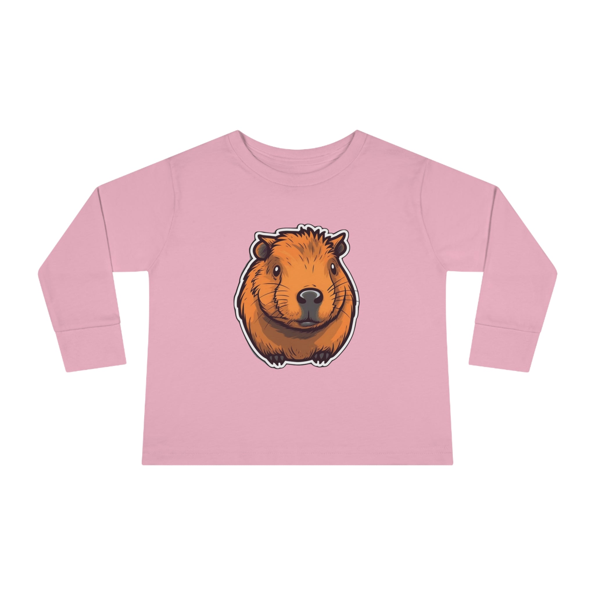 Toddler Long Sleeve Tee - Capybara Pup