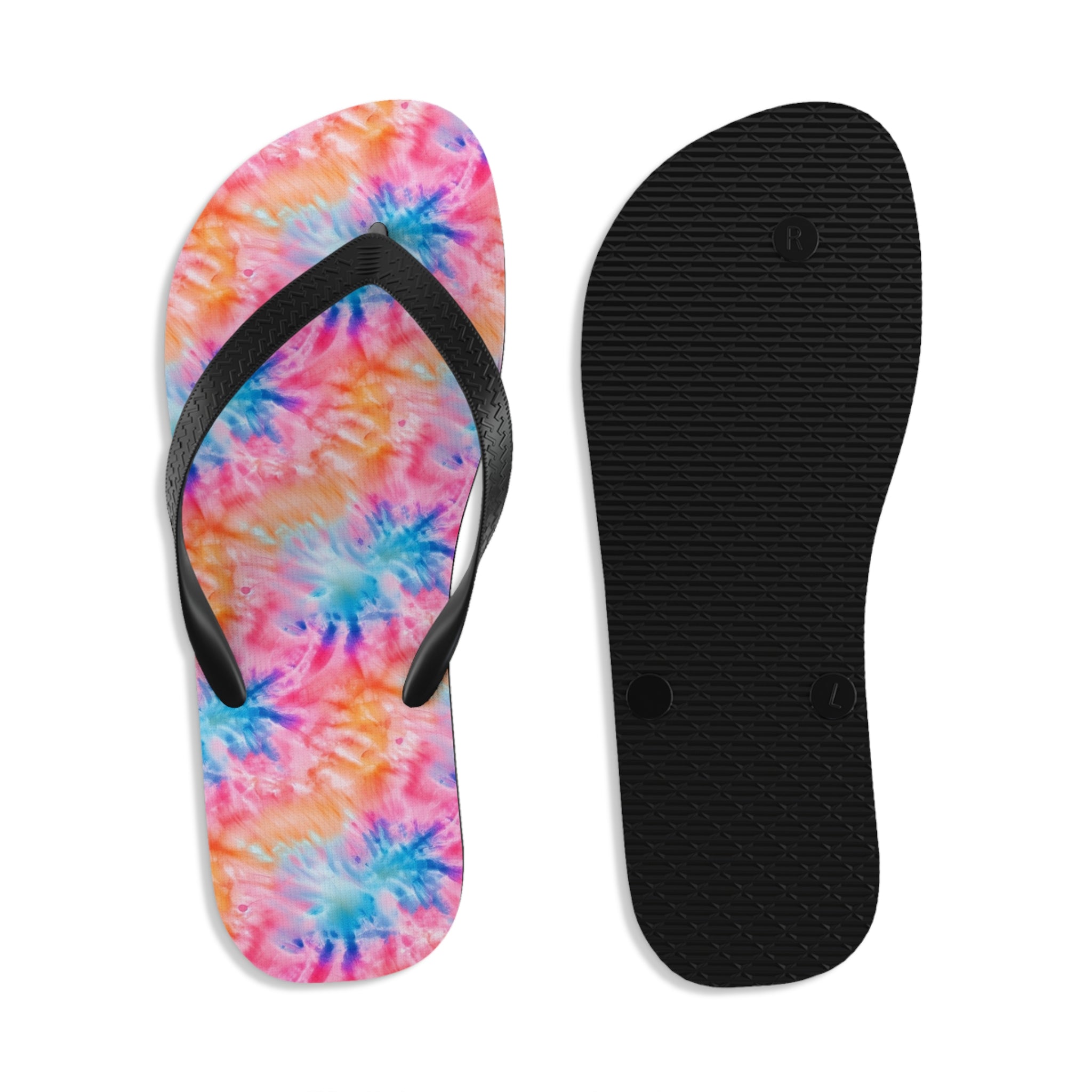 Unisex Flip-Flops (AOP) - Tie Dye Designs 01