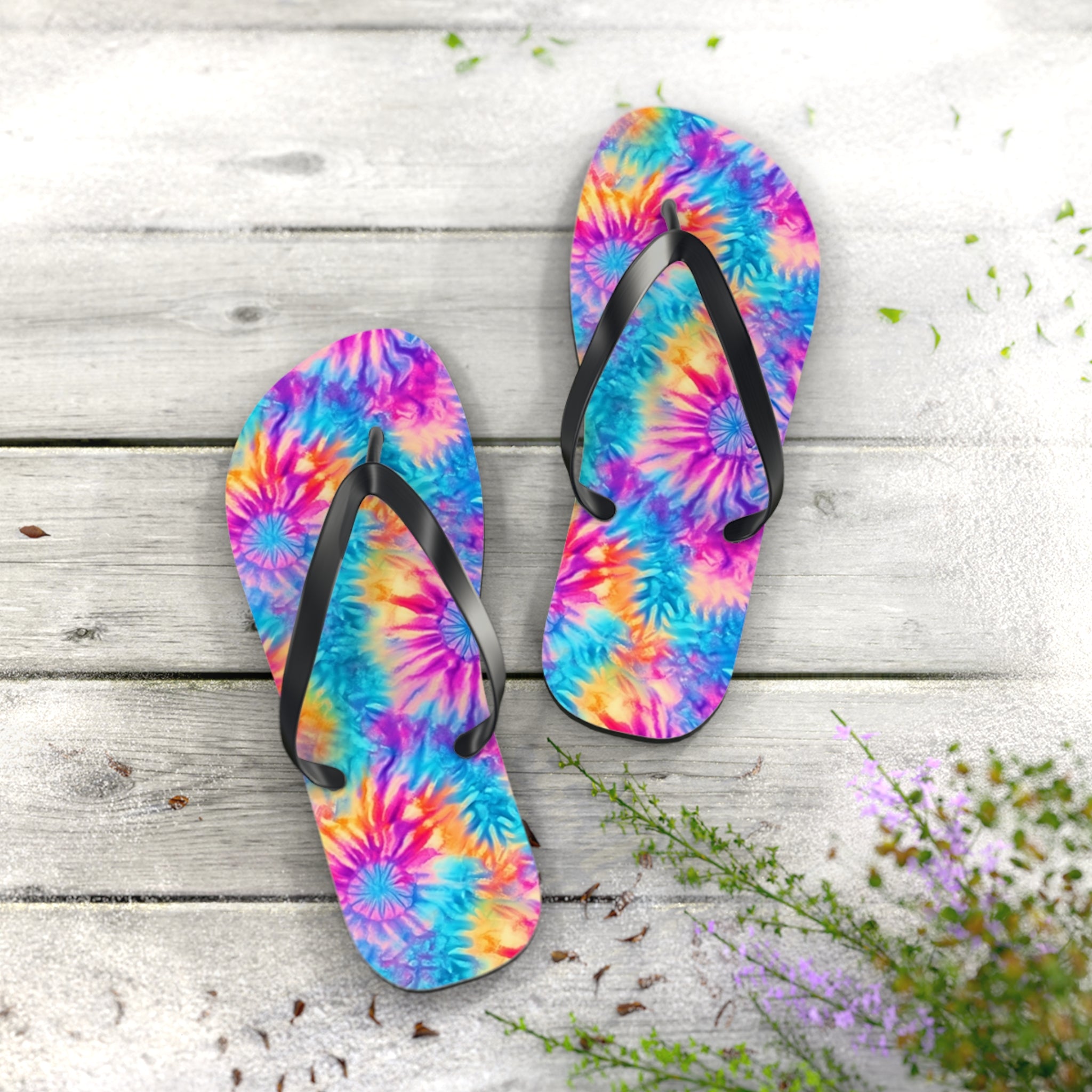 Flip Flops (AOP) - Tie Dye Designs 05