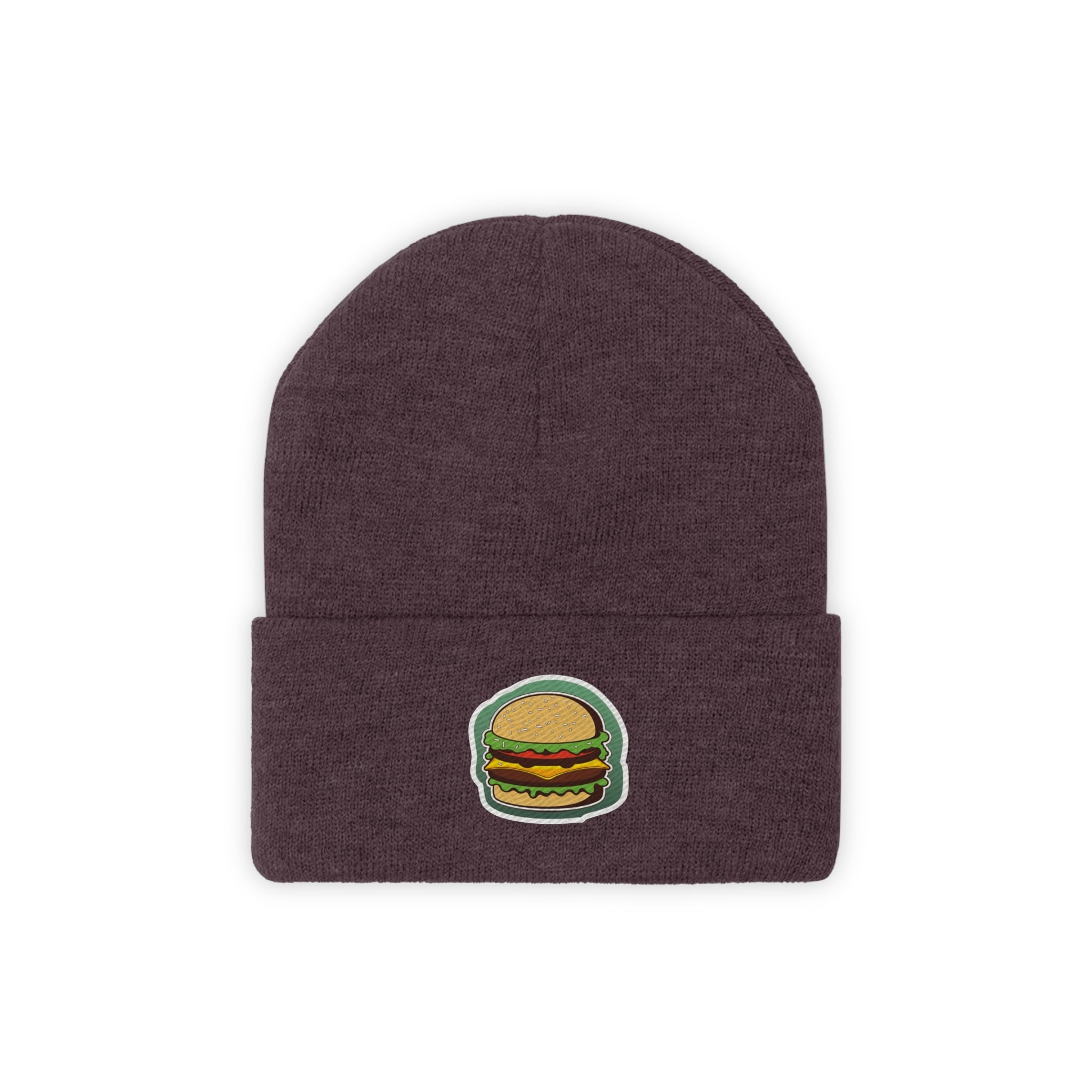 Knit Beanie - Burger Pop Art