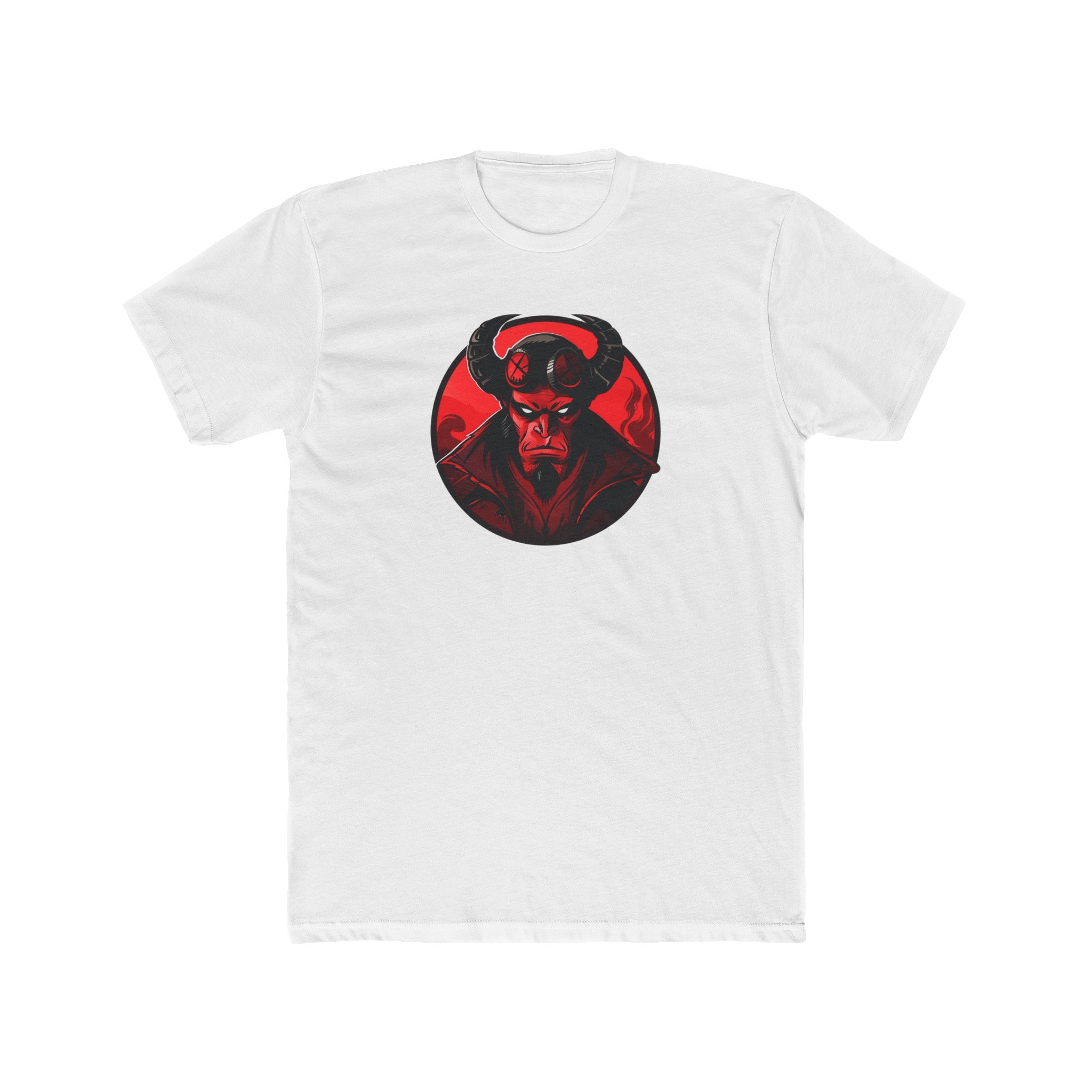 Men's Cotton Crew Tee - Superheroes Collection - Hellboy 01